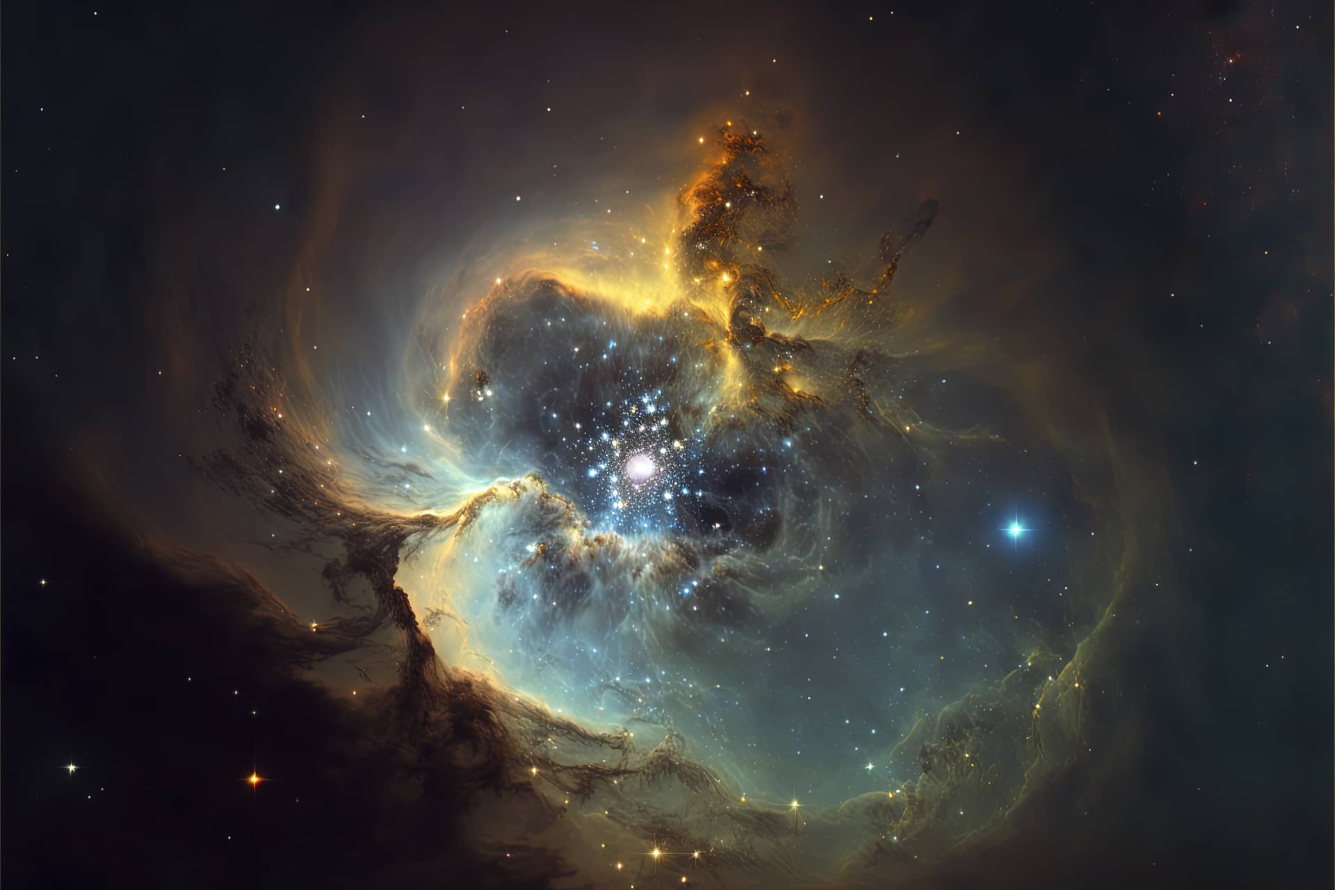 Night sky space nebula galaxies space image