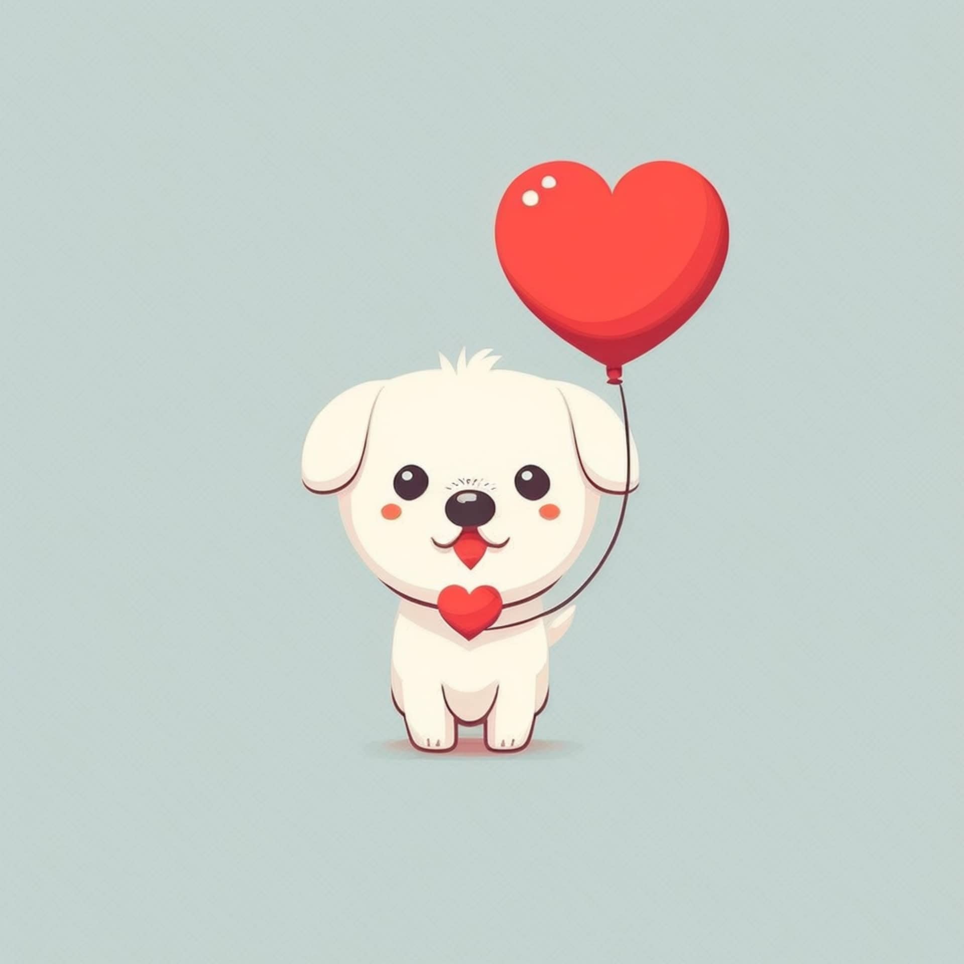 Heart profile picture dog with heart valentines day