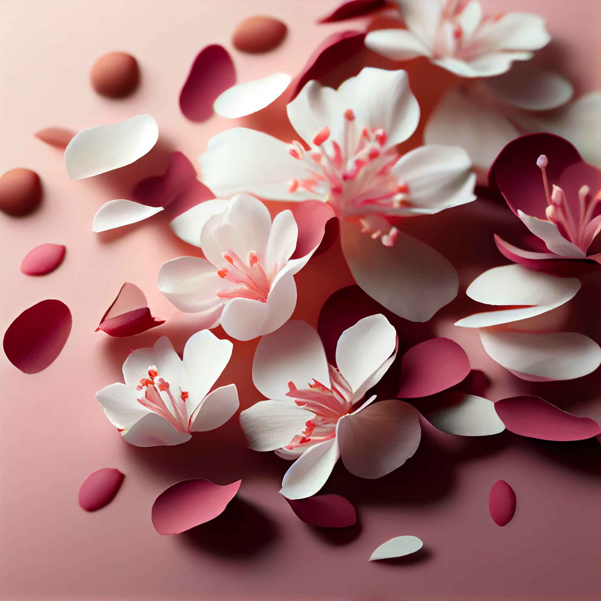 Cherry blossom sakura pink flowers petals floral illustration excellent image