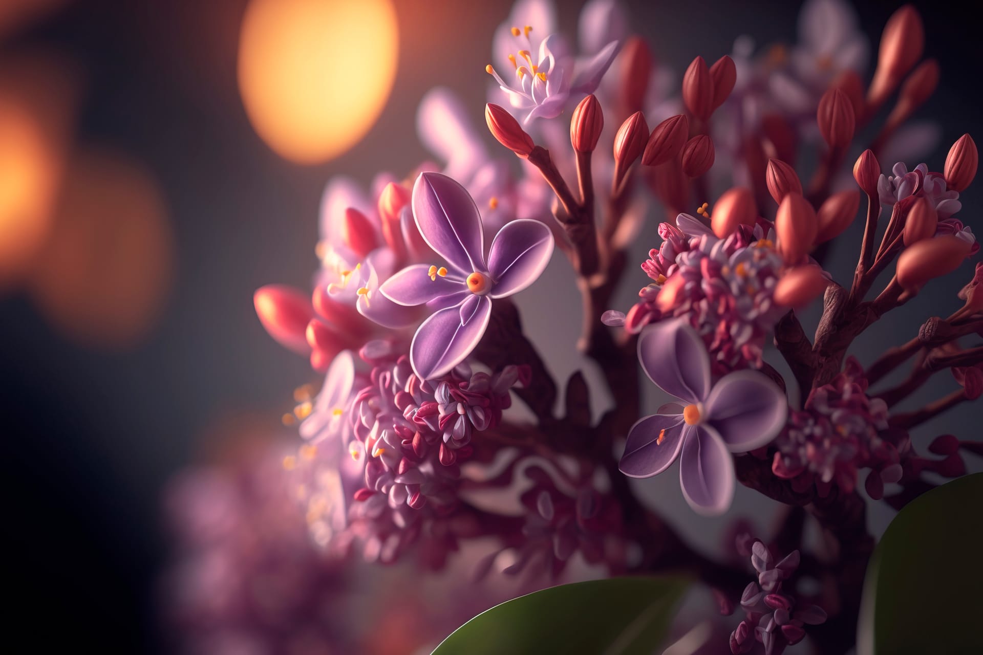Spring lilac violet flowers abstract soft floral background excellent image