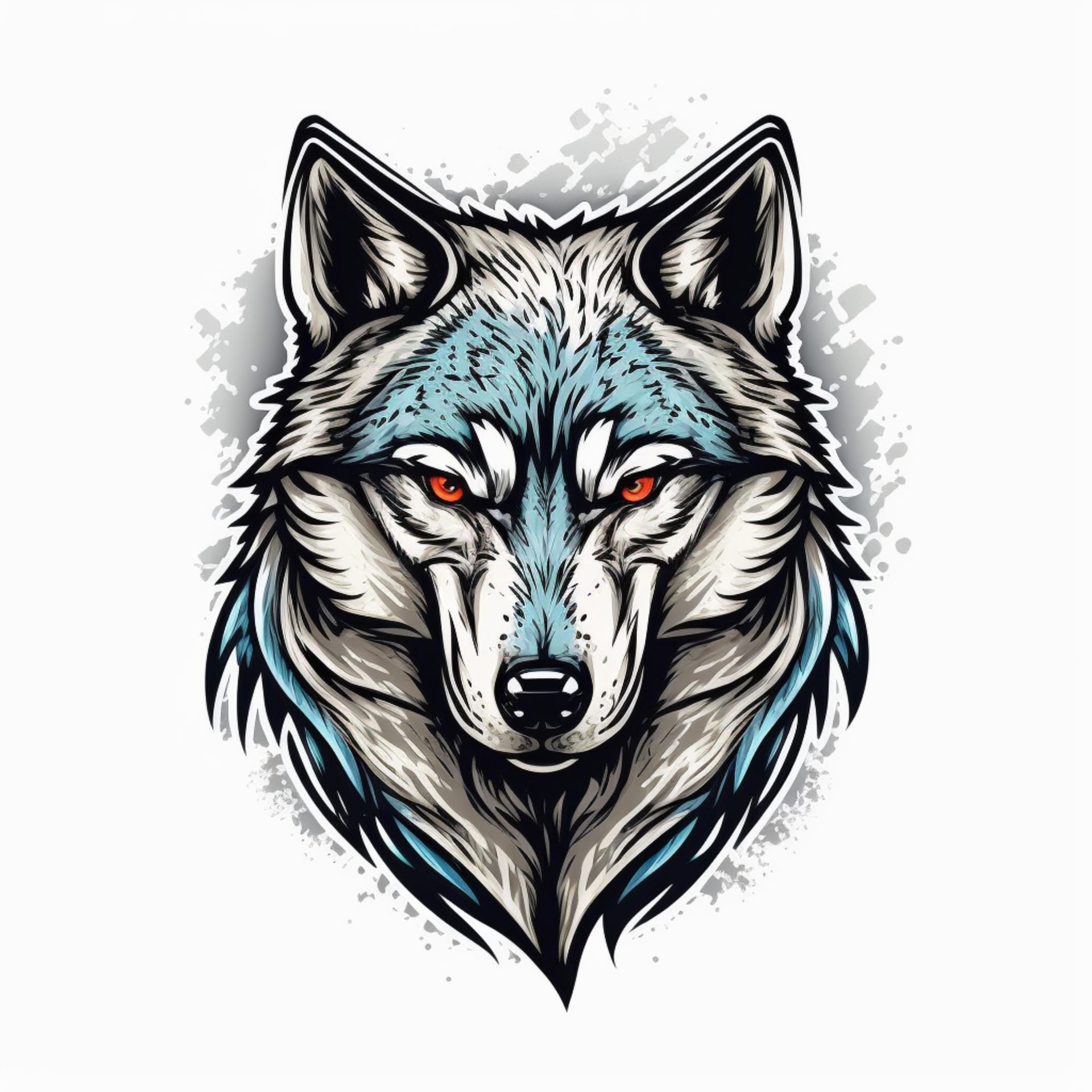 Cool wolf logo illustration atmospheric image wolf profile pic