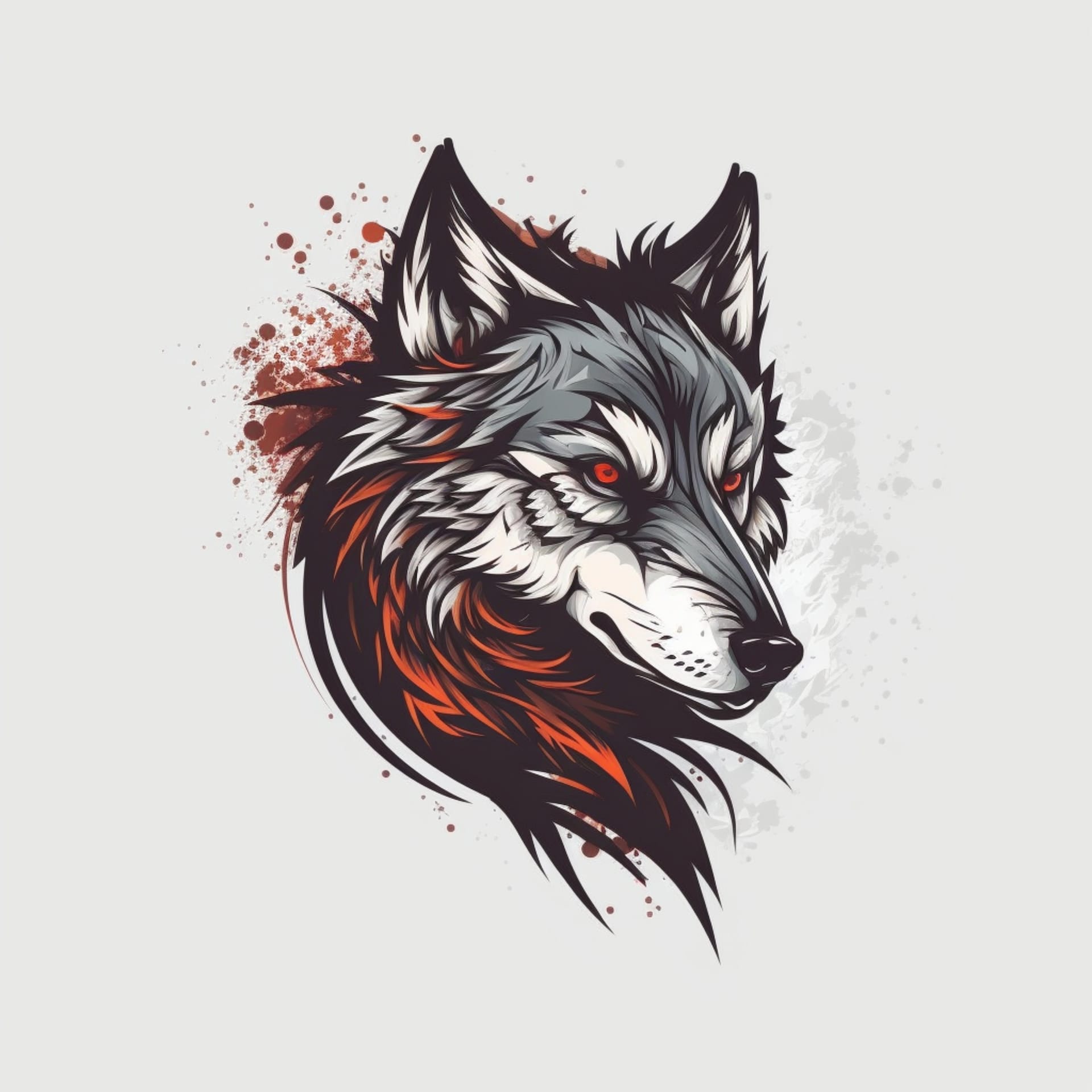Cool wolf logo illustration nice image