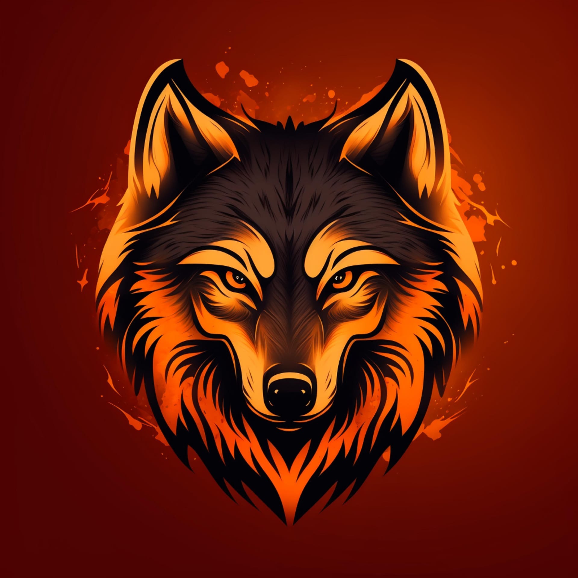 Wolf logo design fine image wolf profile pic