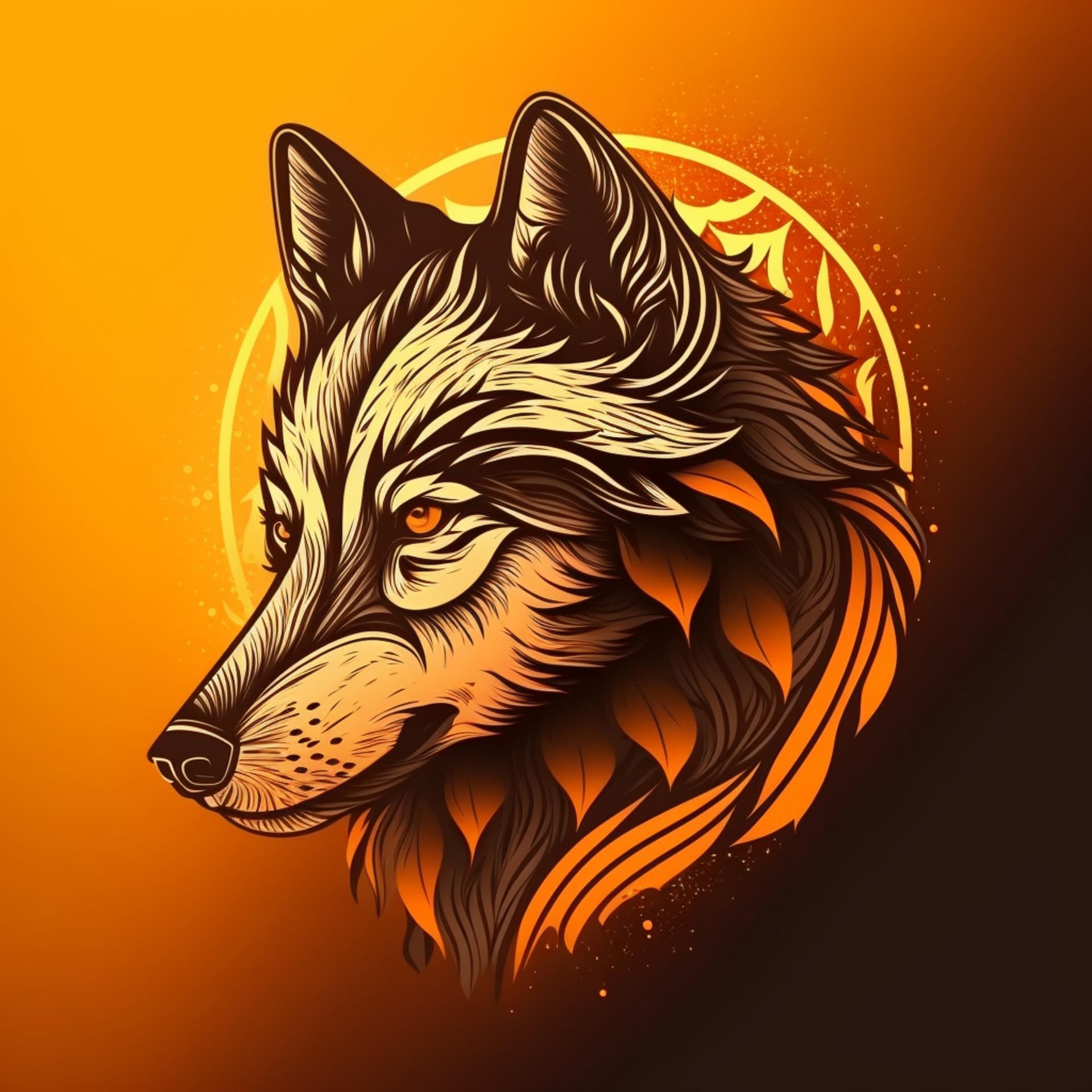 Wolf logo design nice image wolf profile pic