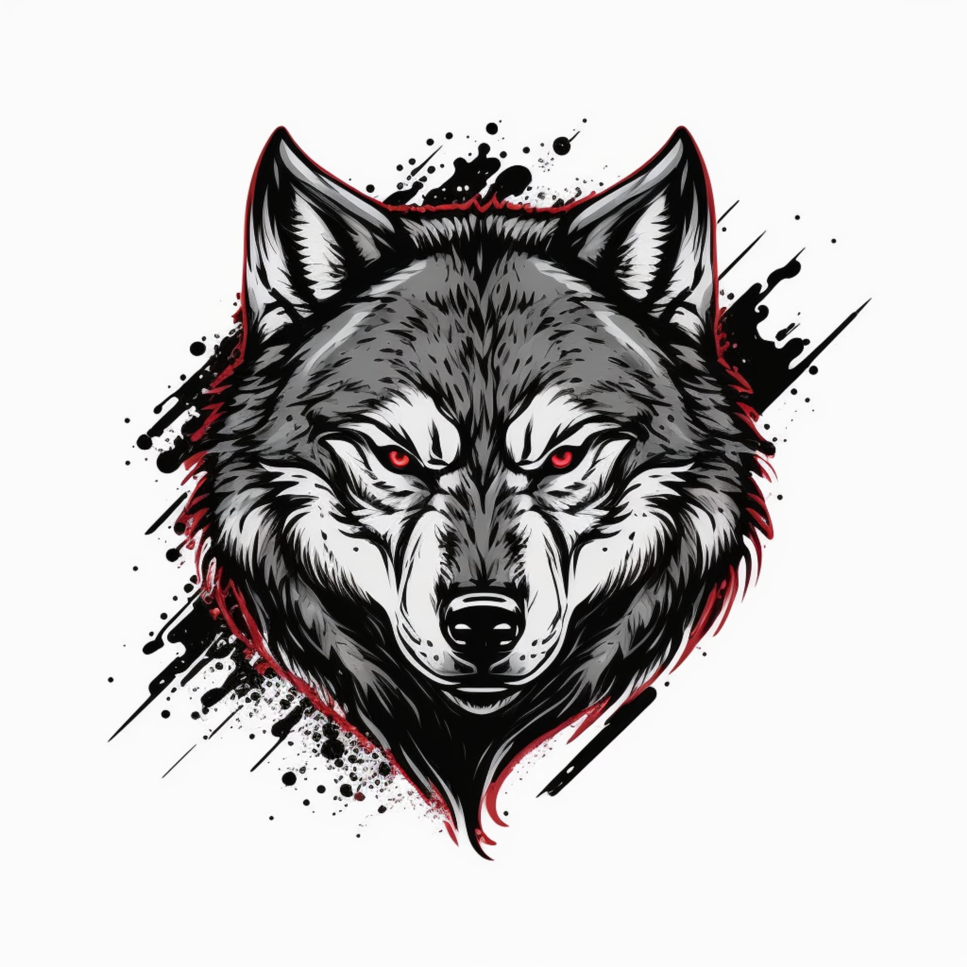 Wolf profile pic cool wolf logo illustration picture