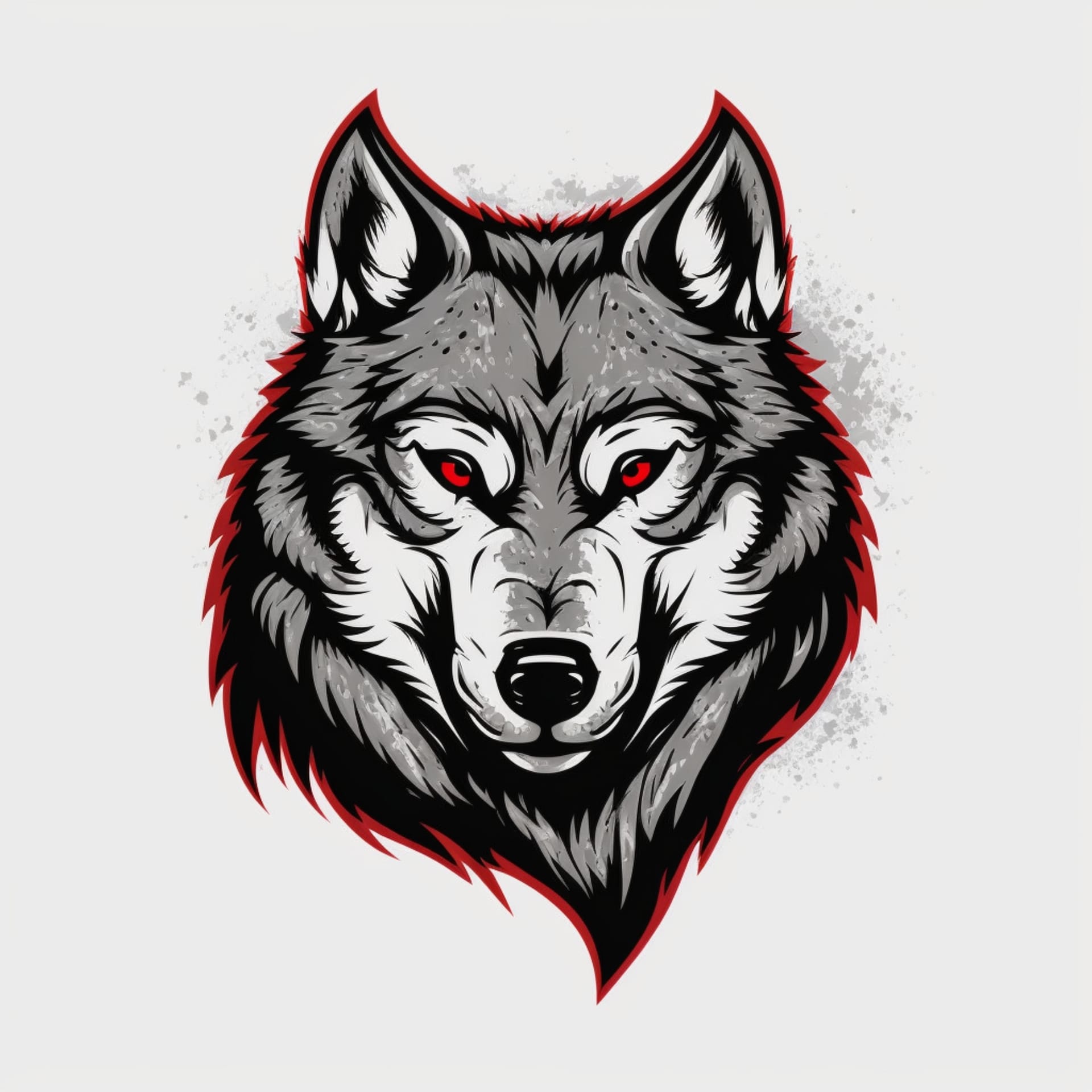 Wolf profile pic cool wolf logo illustration