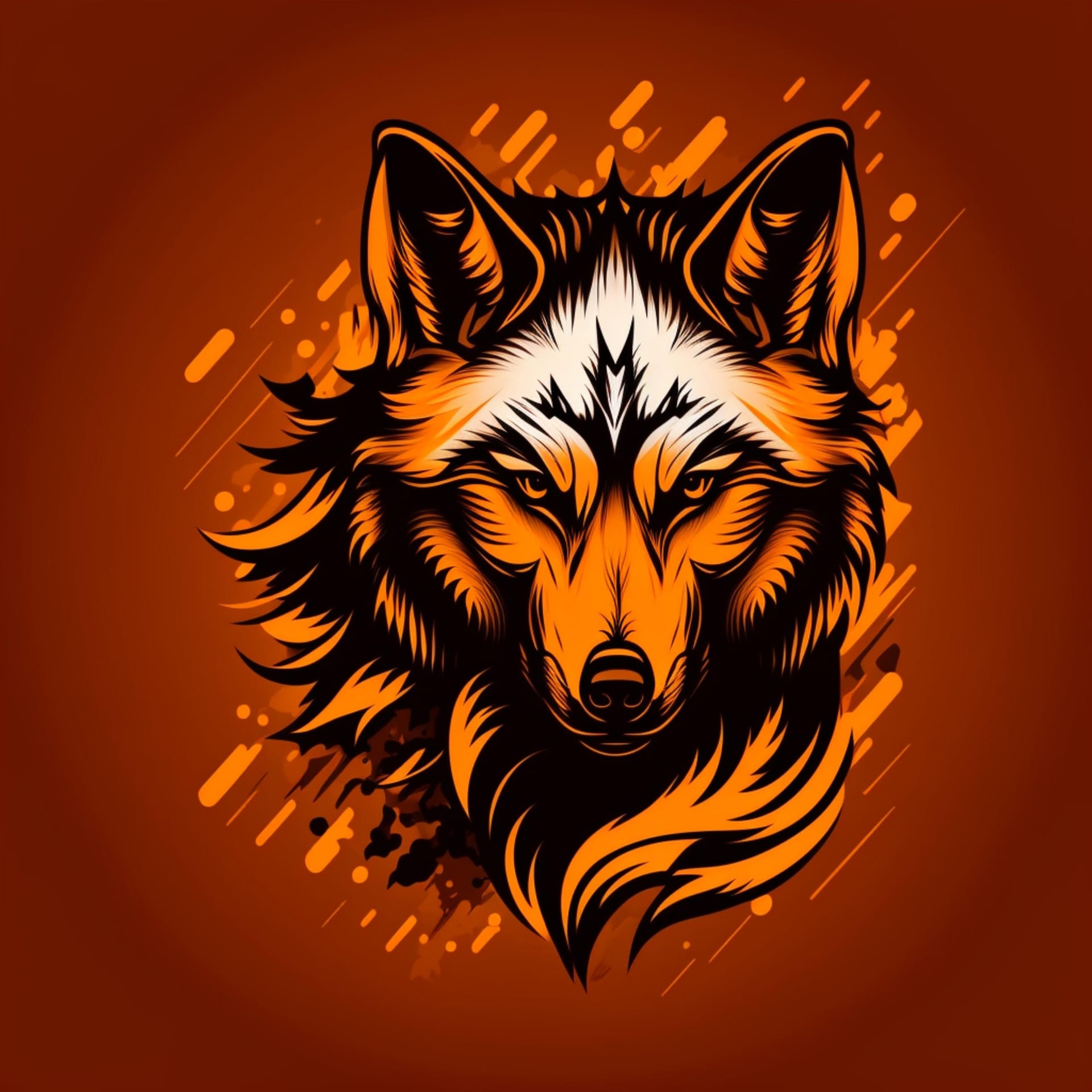 Wolf profile pic wolf logo design excellent image