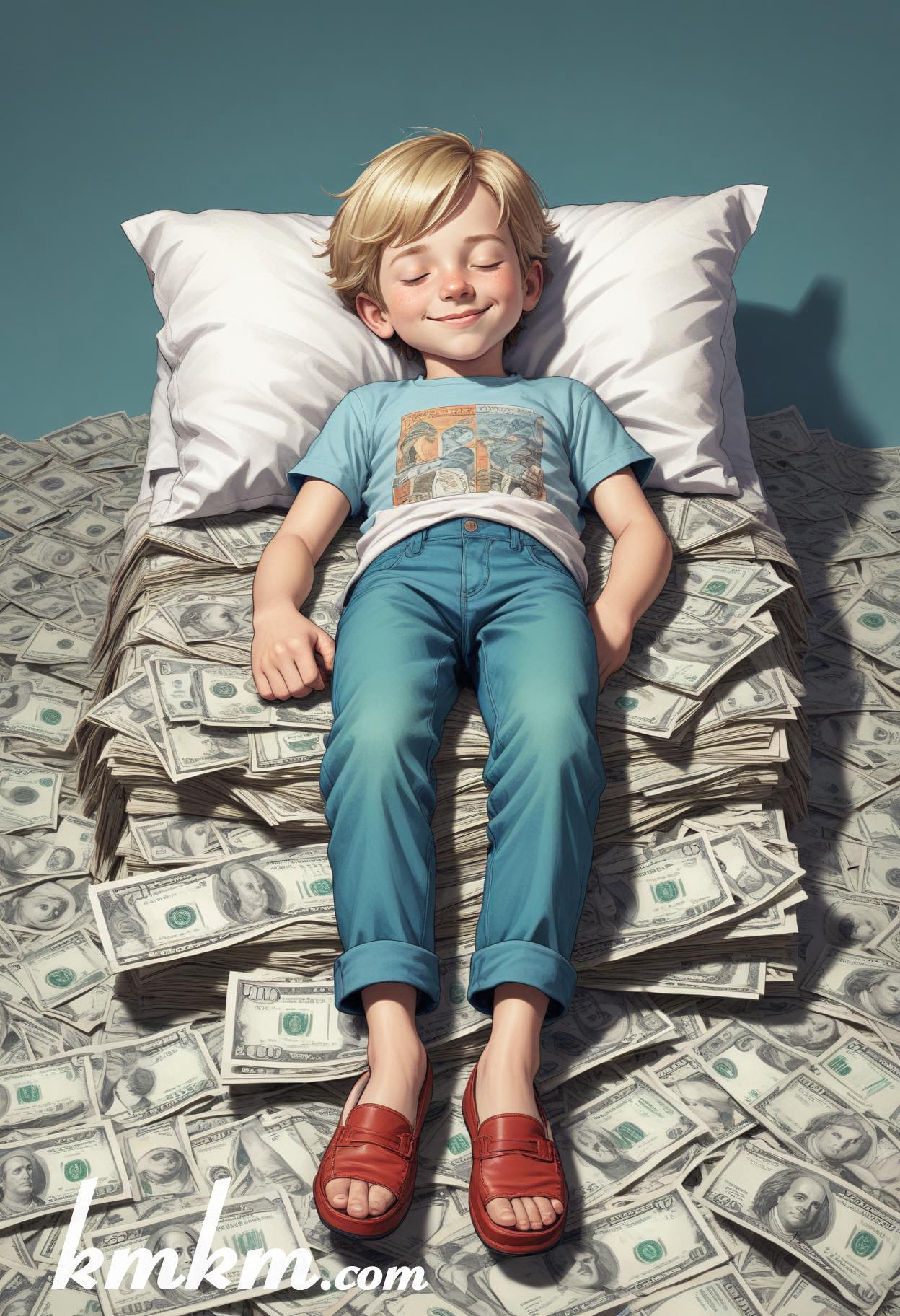 American dream money cartoon drawing 10