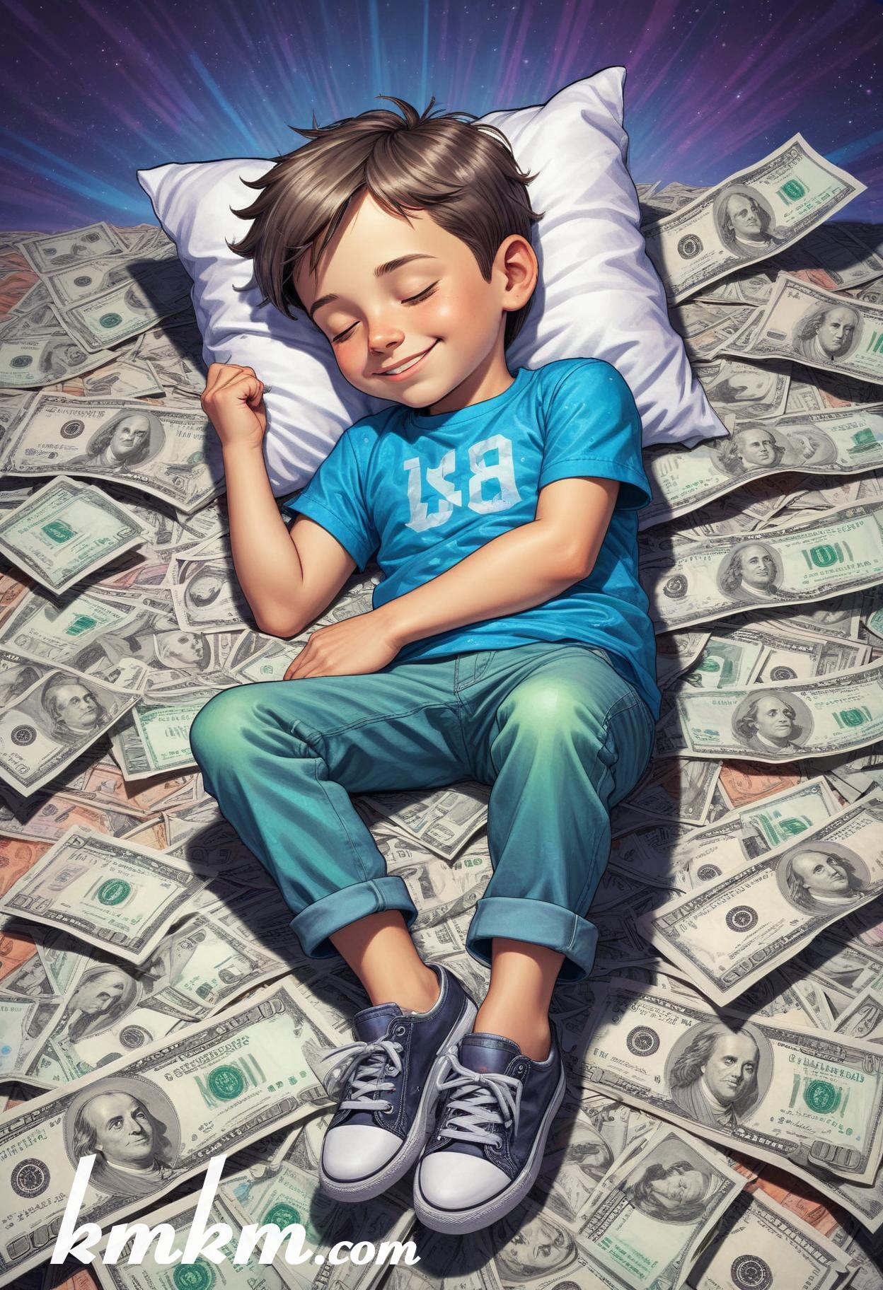 American dream money cartoon drawing 12