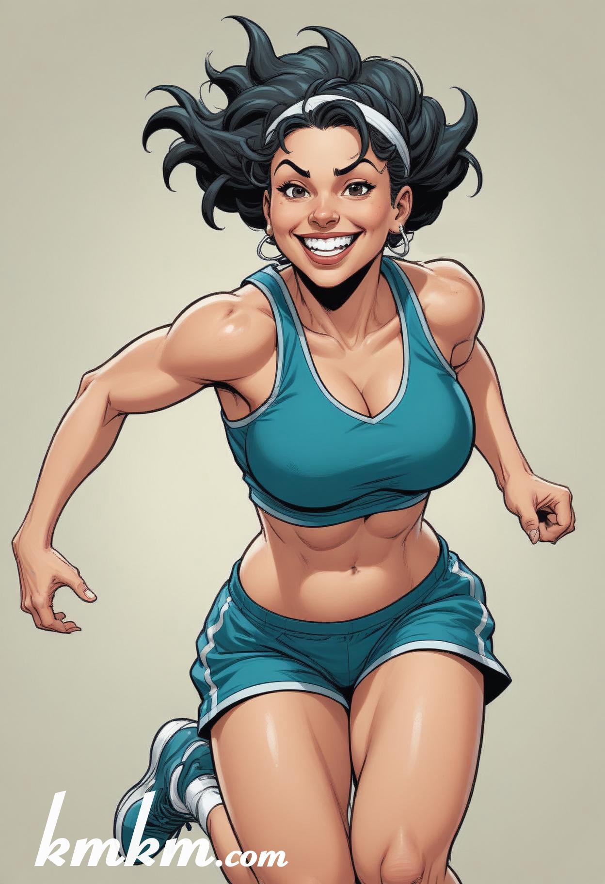 Basketball caricature cartoon drawing 08