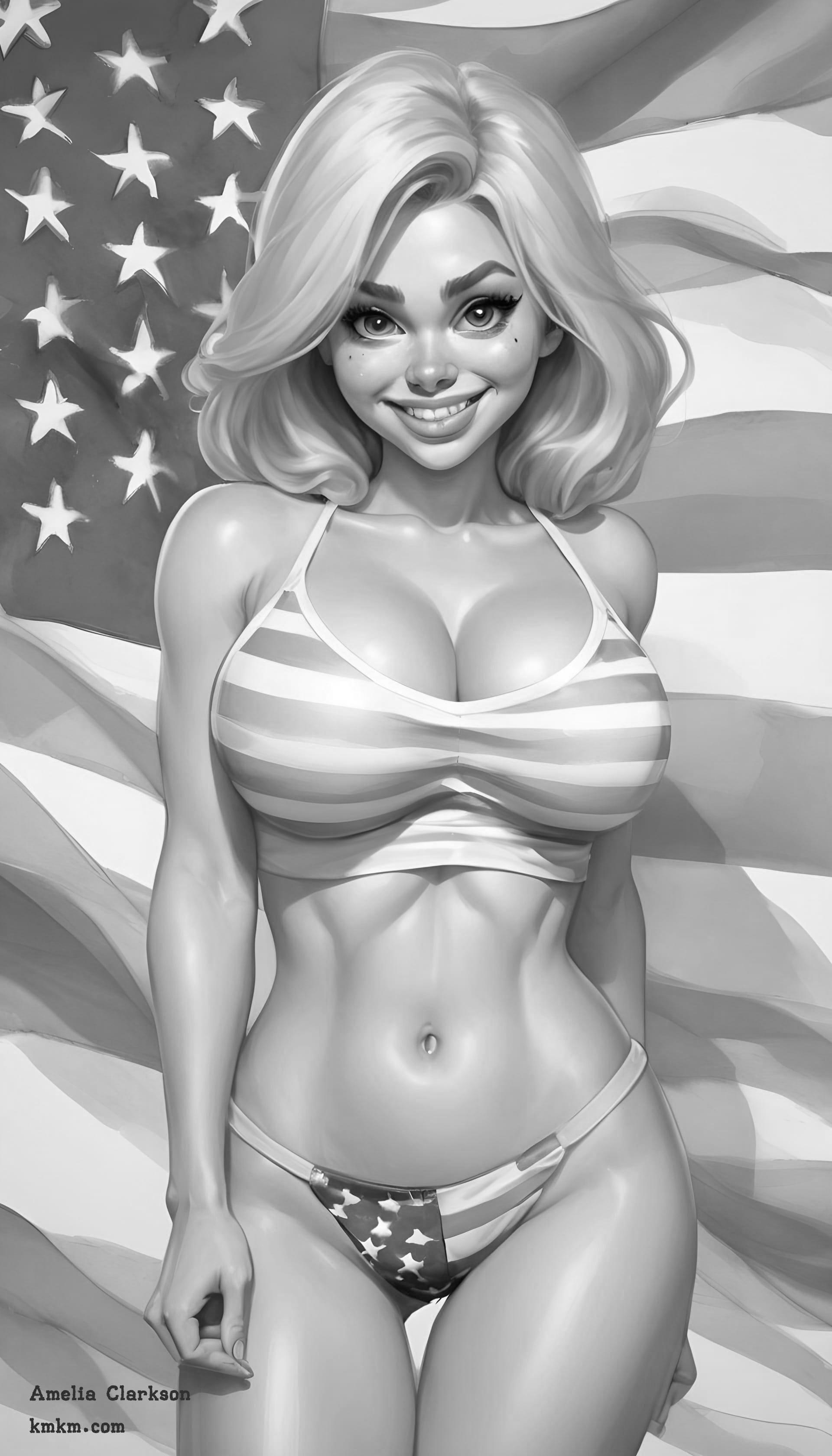 Black and white art caricature 03
