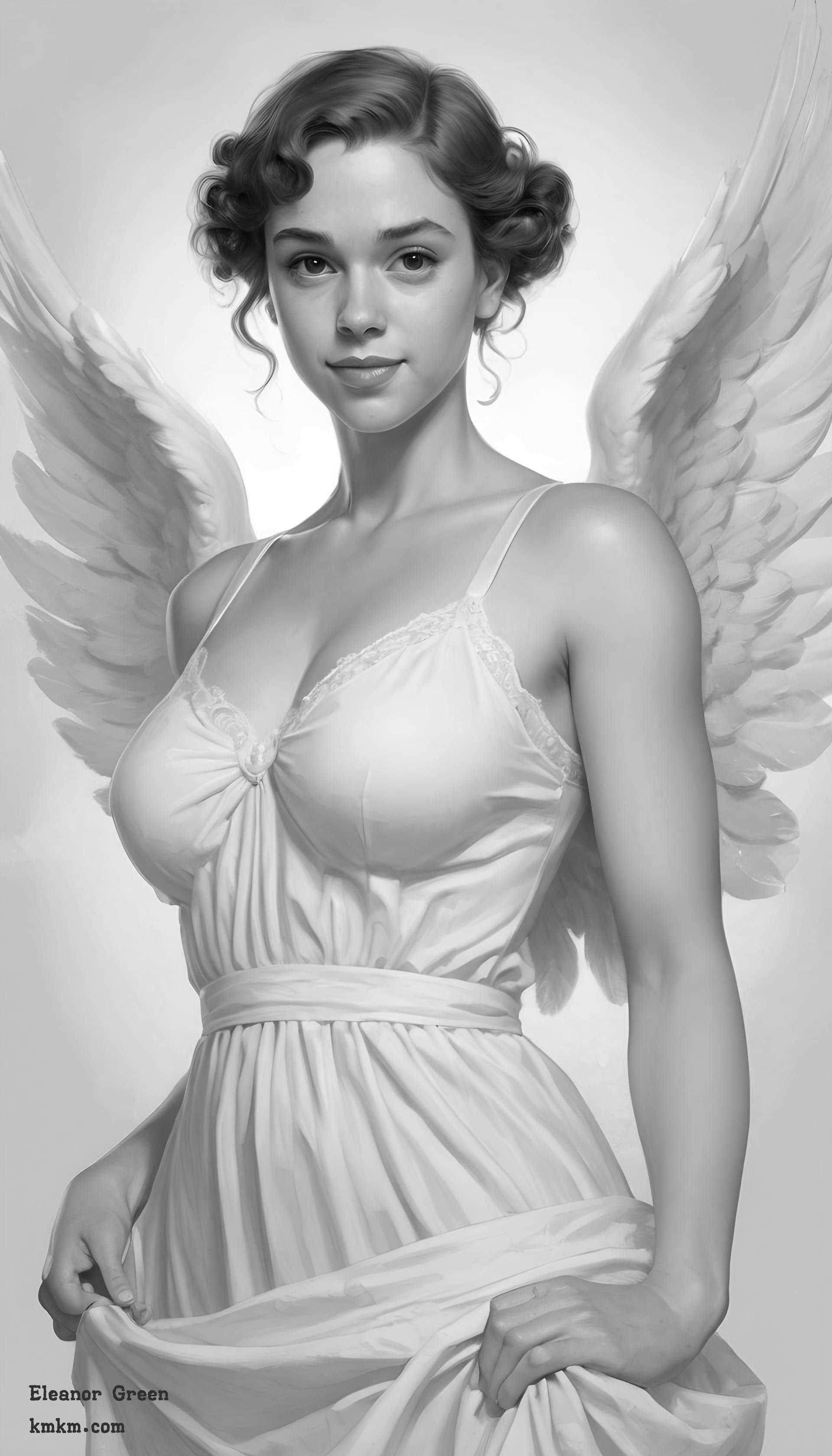 Black and white art caricature 08