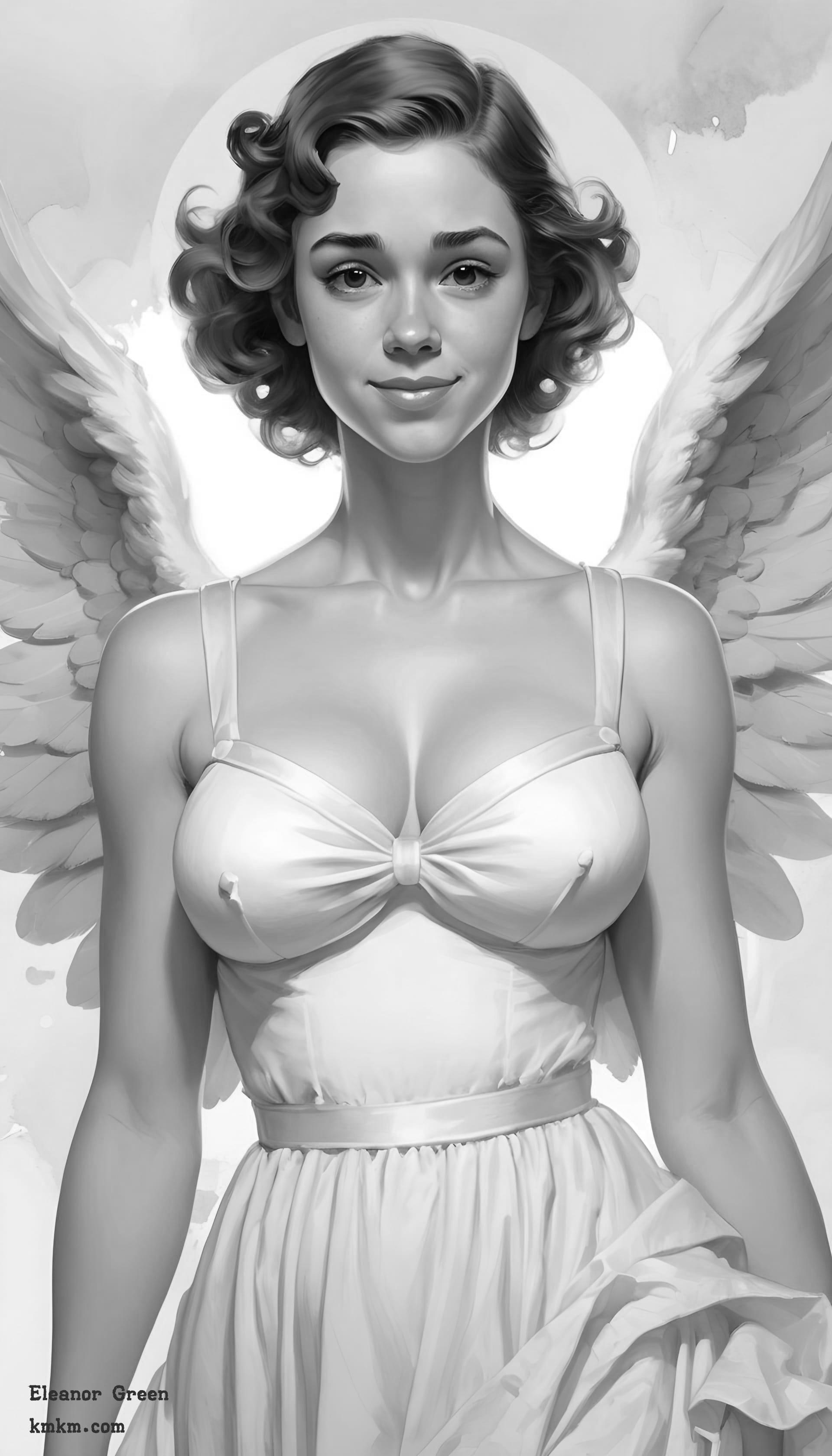 Black and white art caricature 09