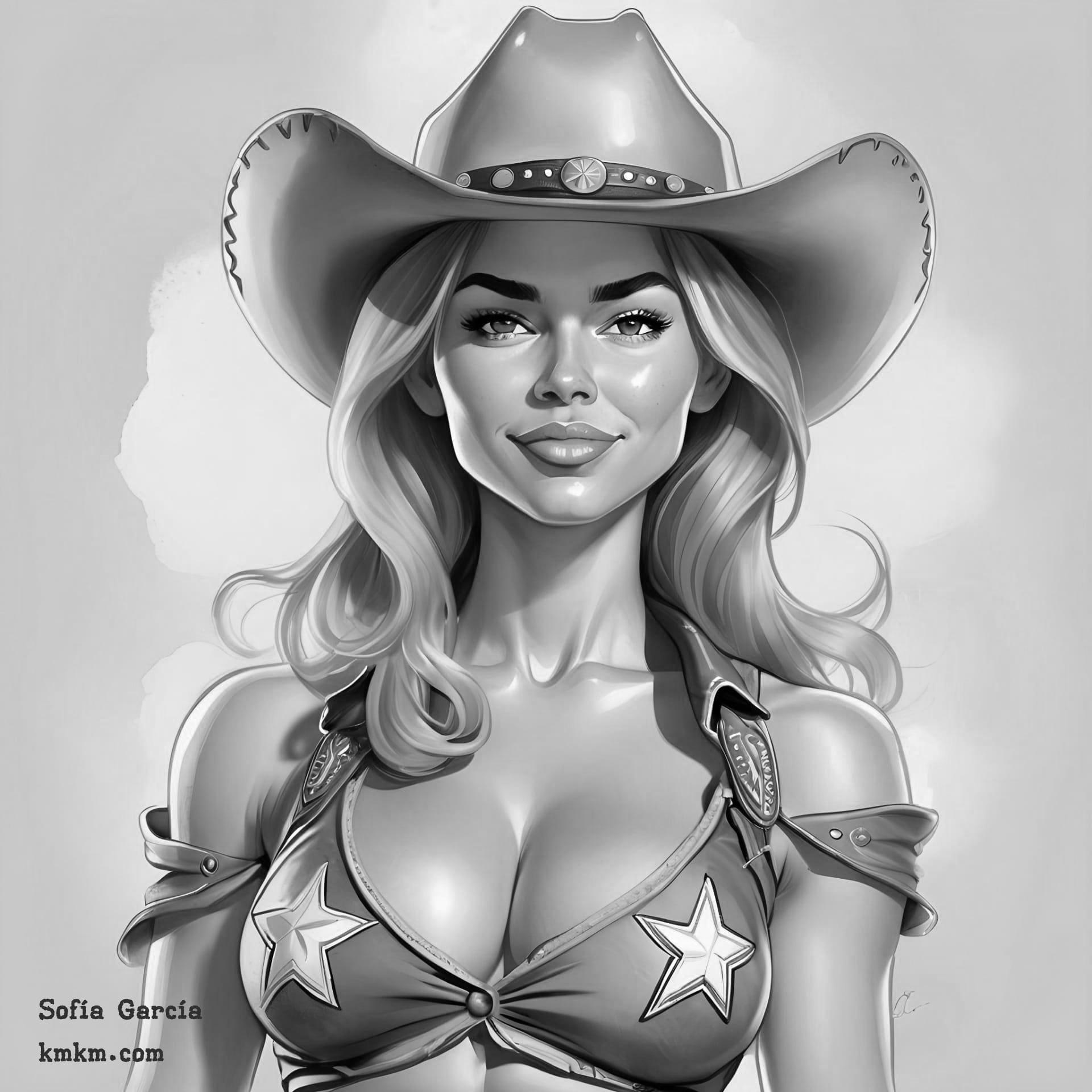 Black and white art caricature 20