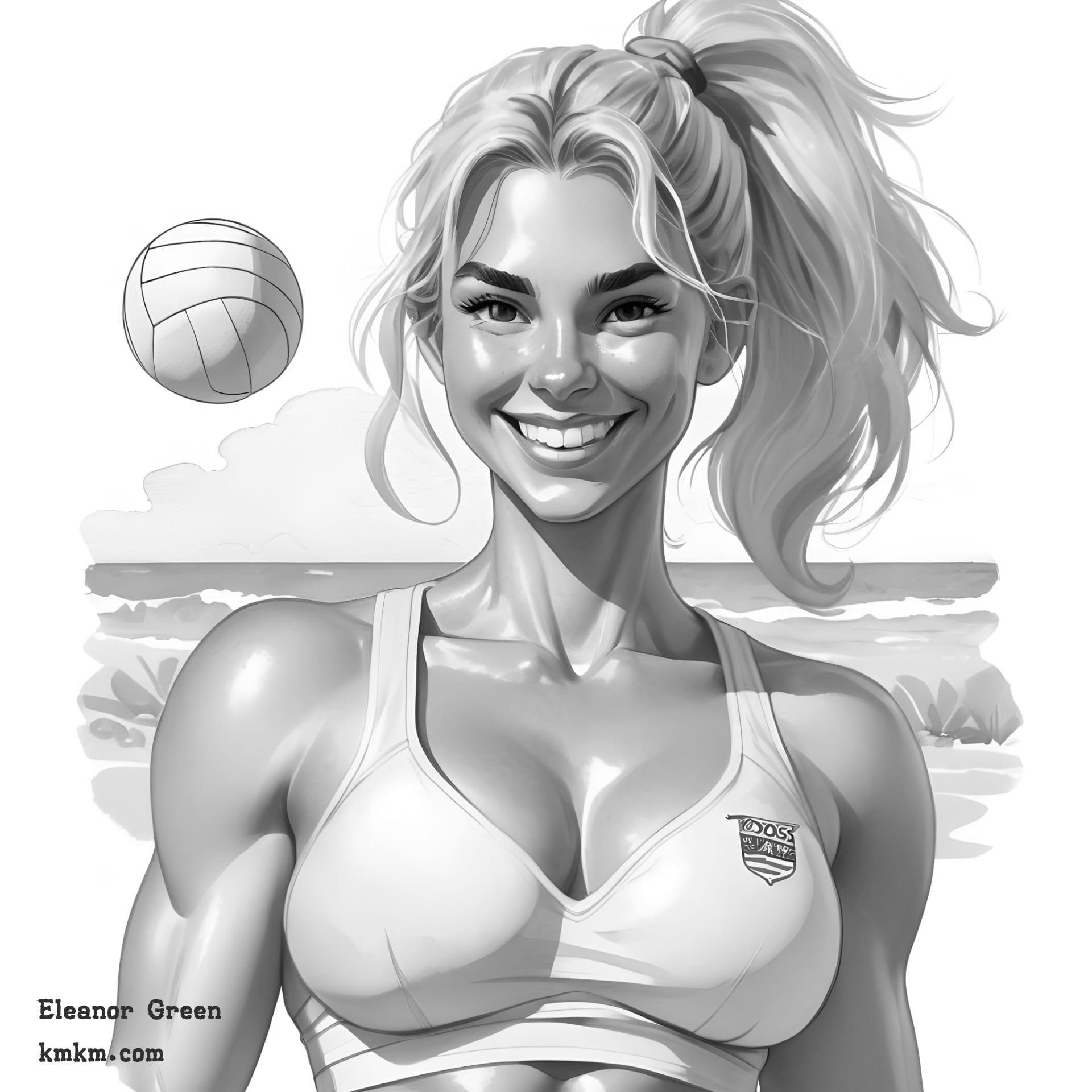 Black and white caricature 09