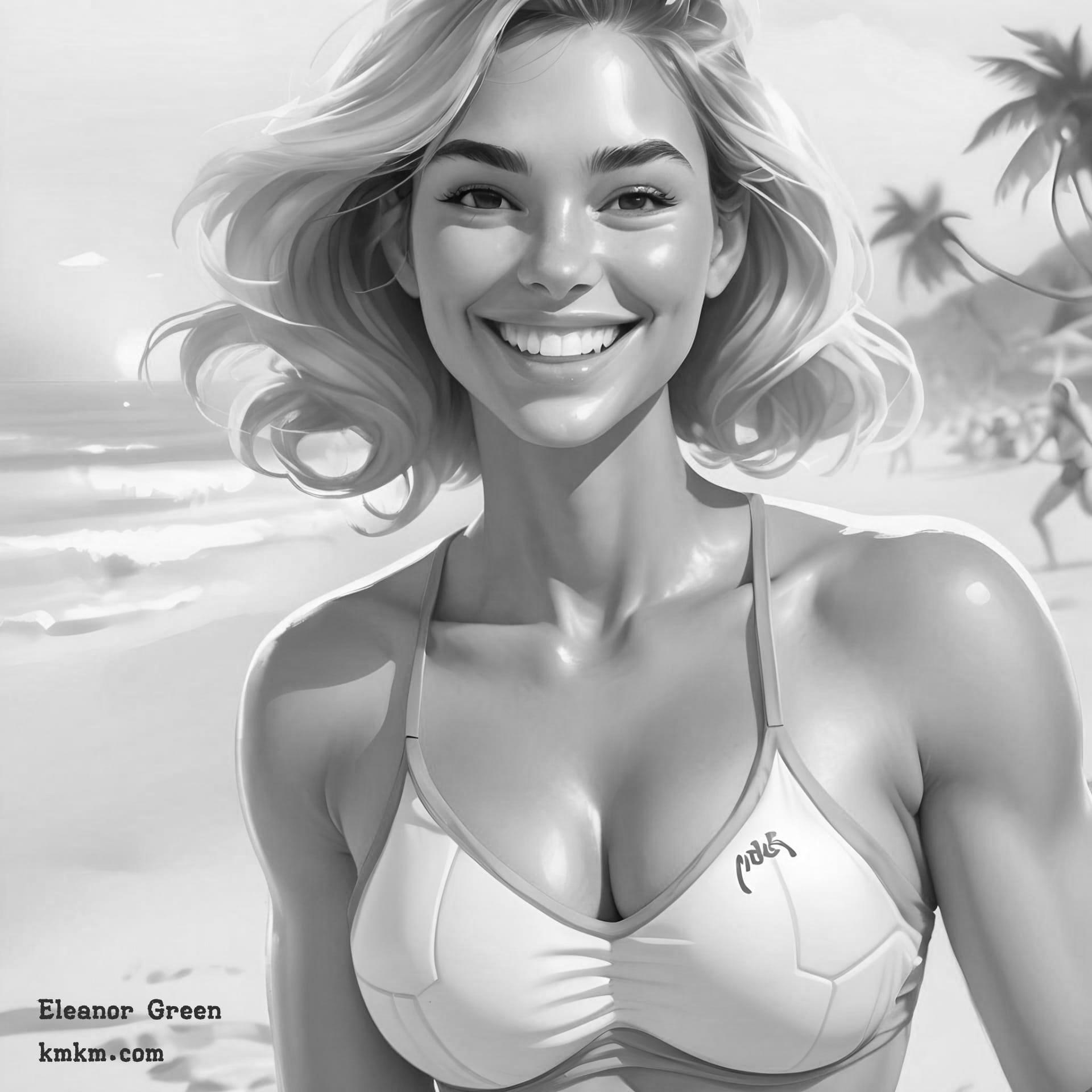 Black and white caricature art 07
