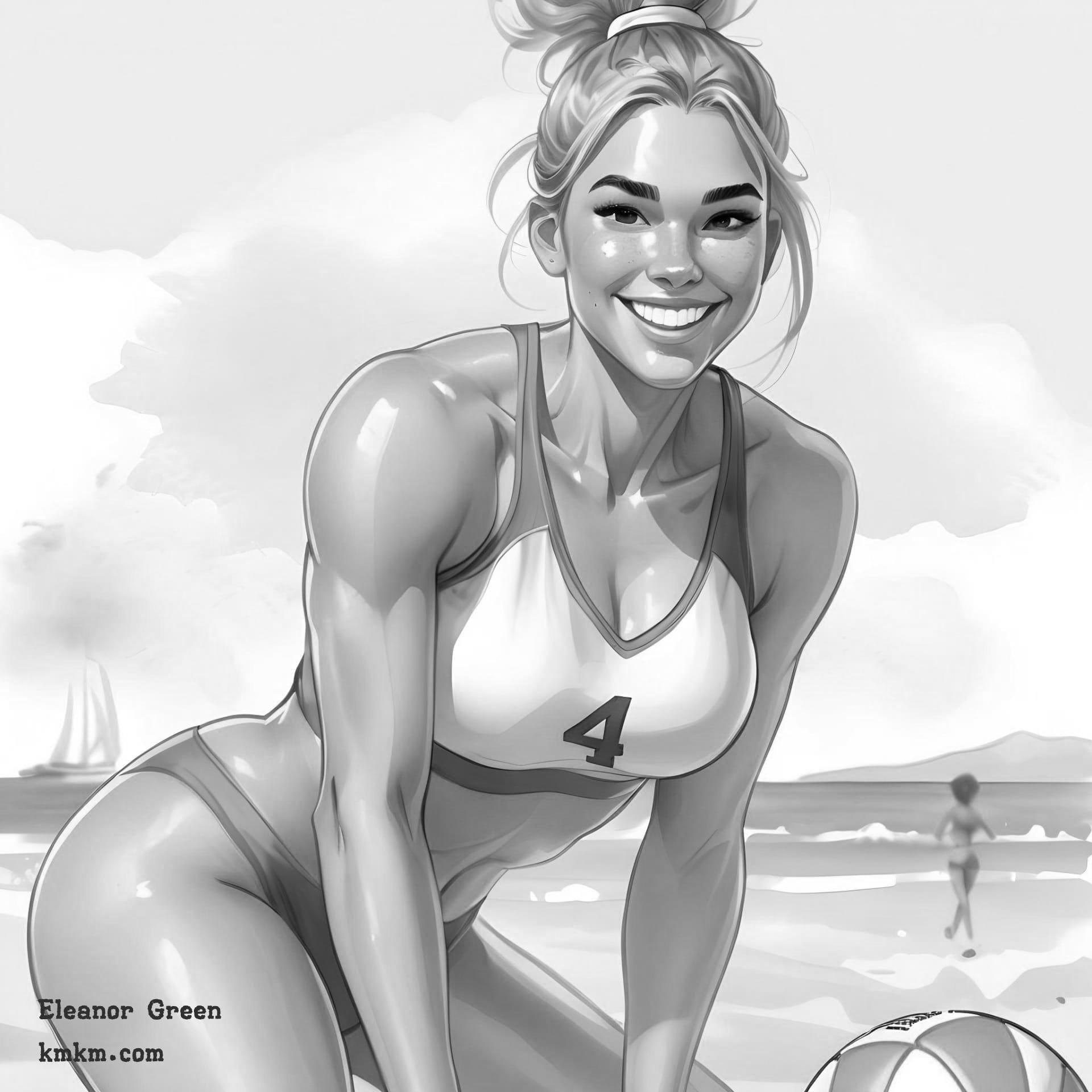 Black and white caricature art 08