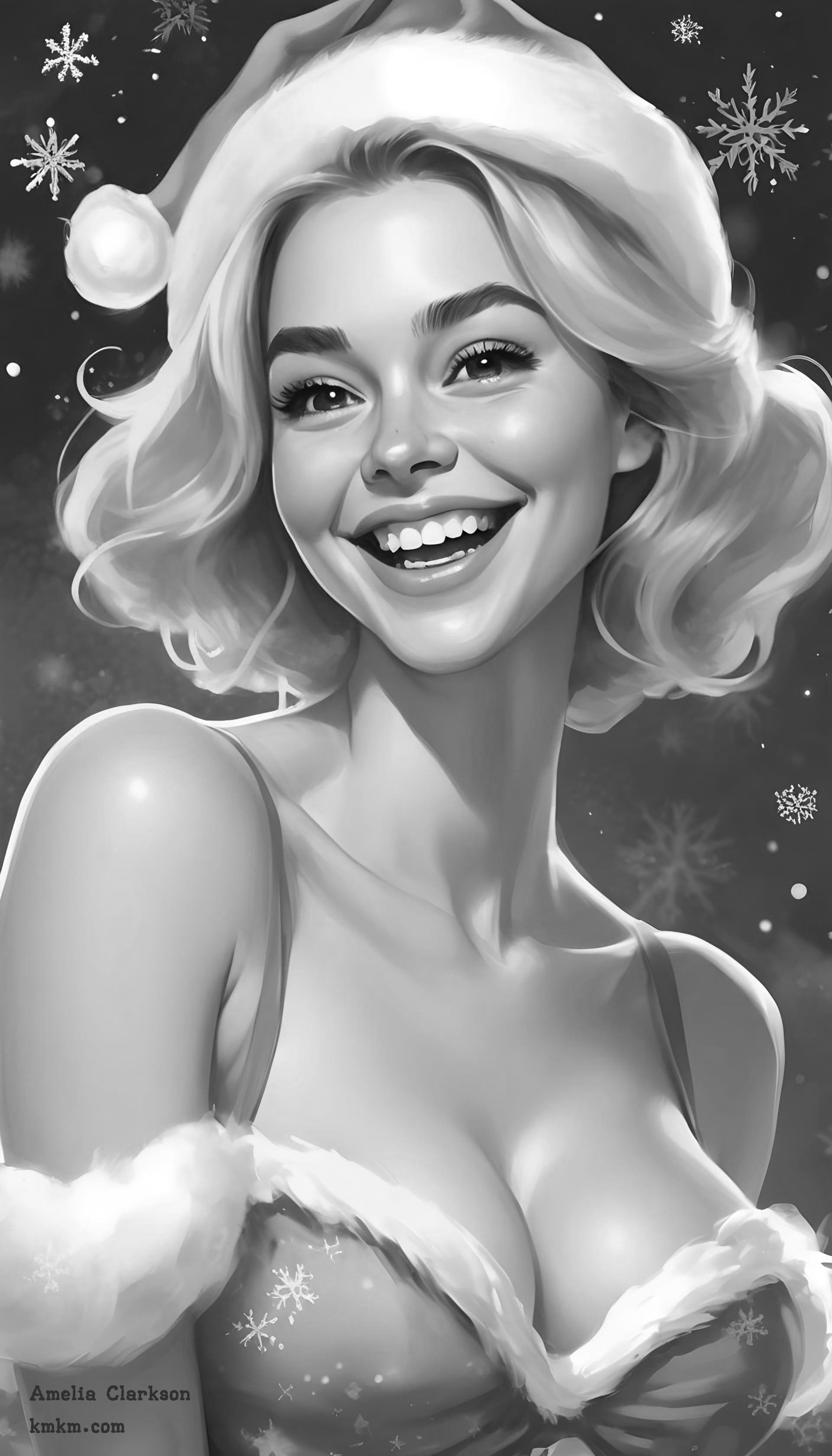 Black and white caricature art 19