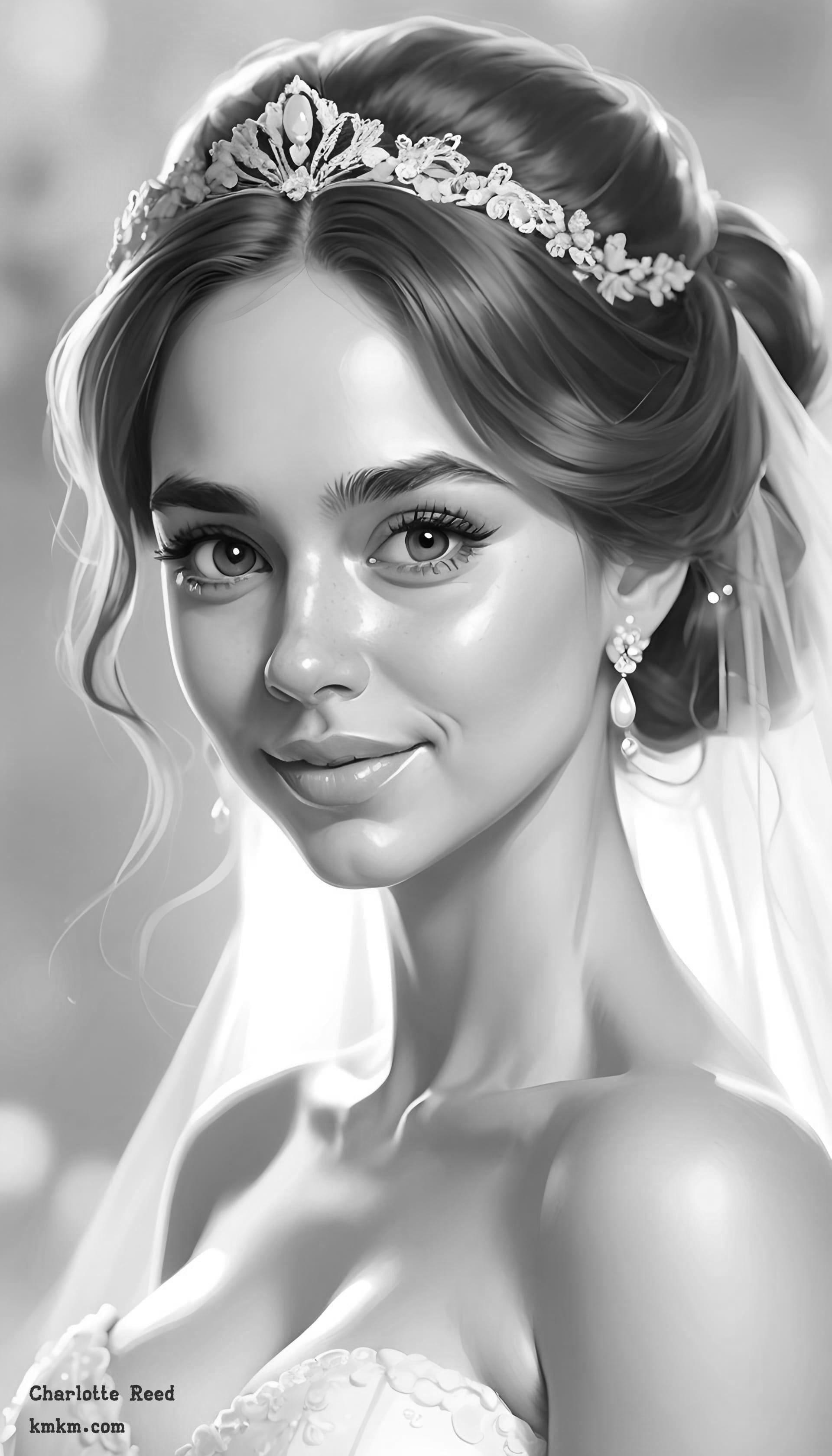 Black and white caricature face 08