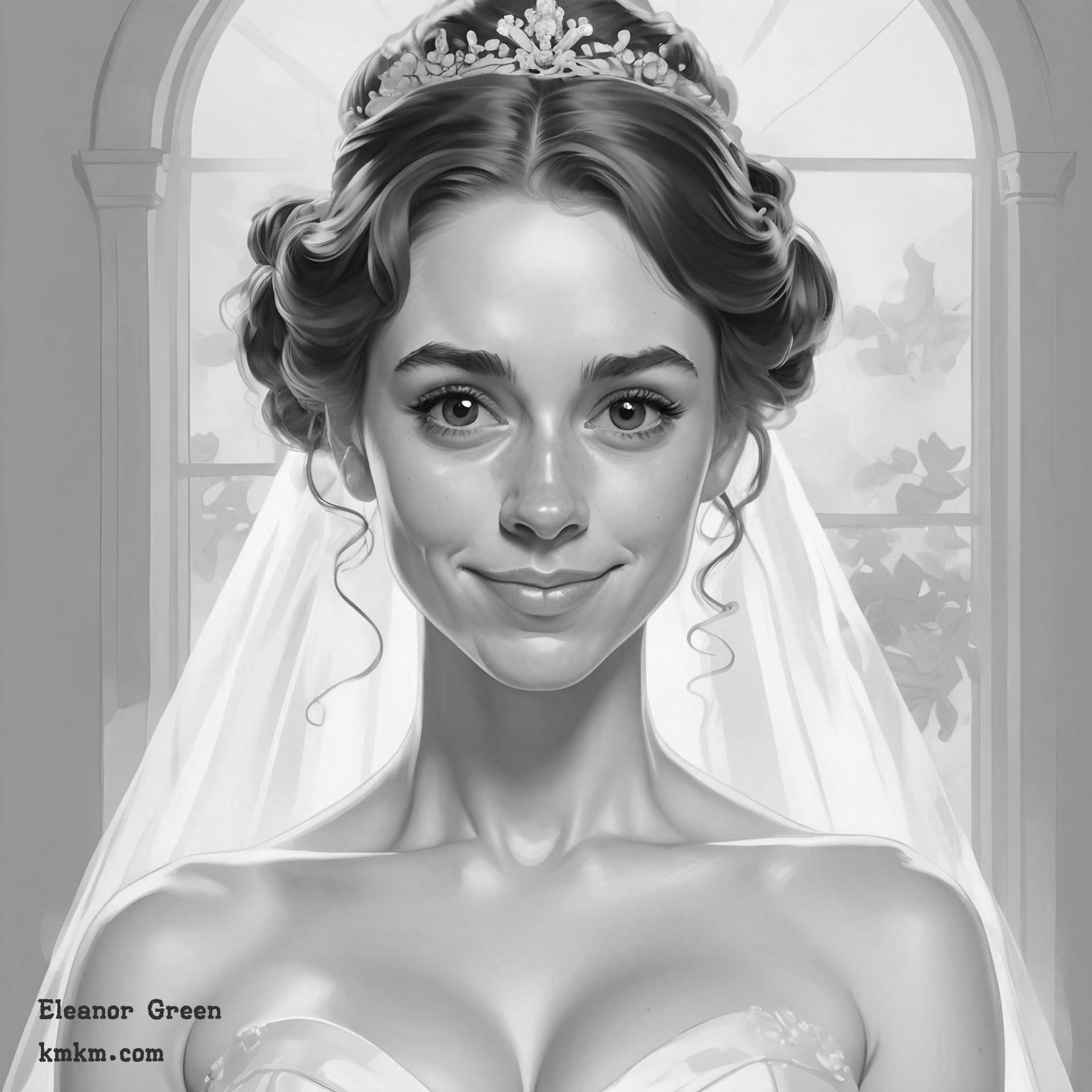 Black and white caricature face 20