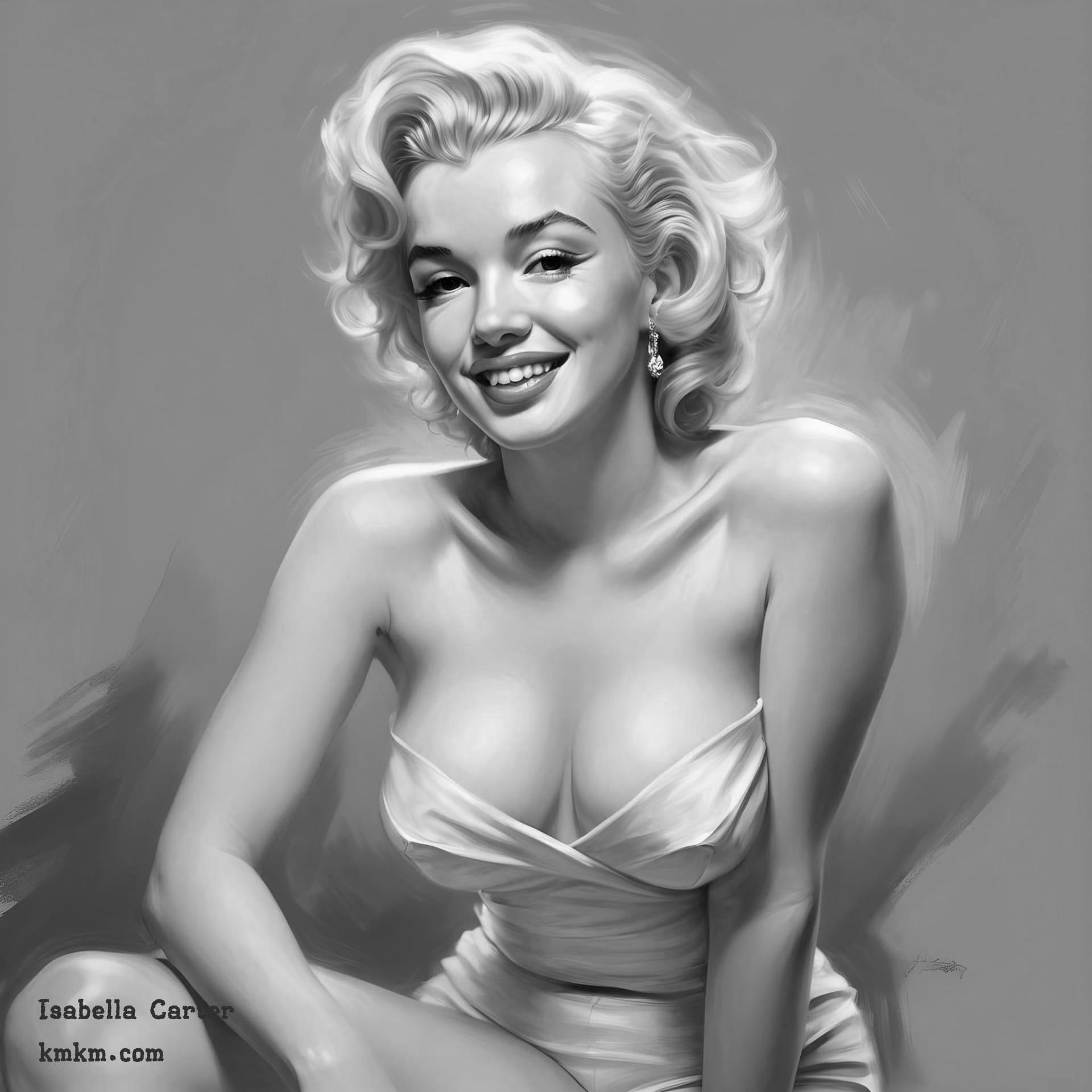 Black and white caricature sketch 10
