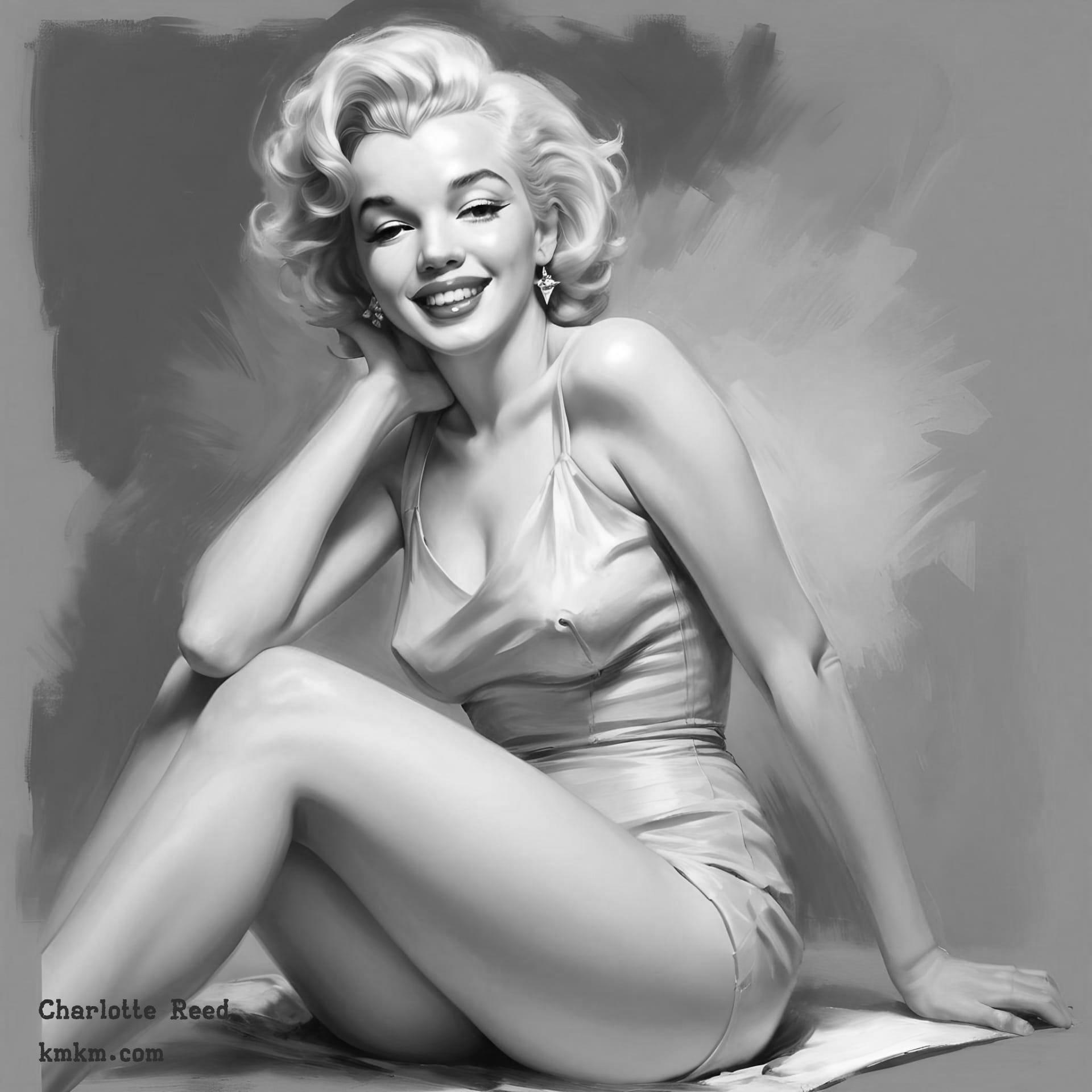 Black and white caricature sketch 11