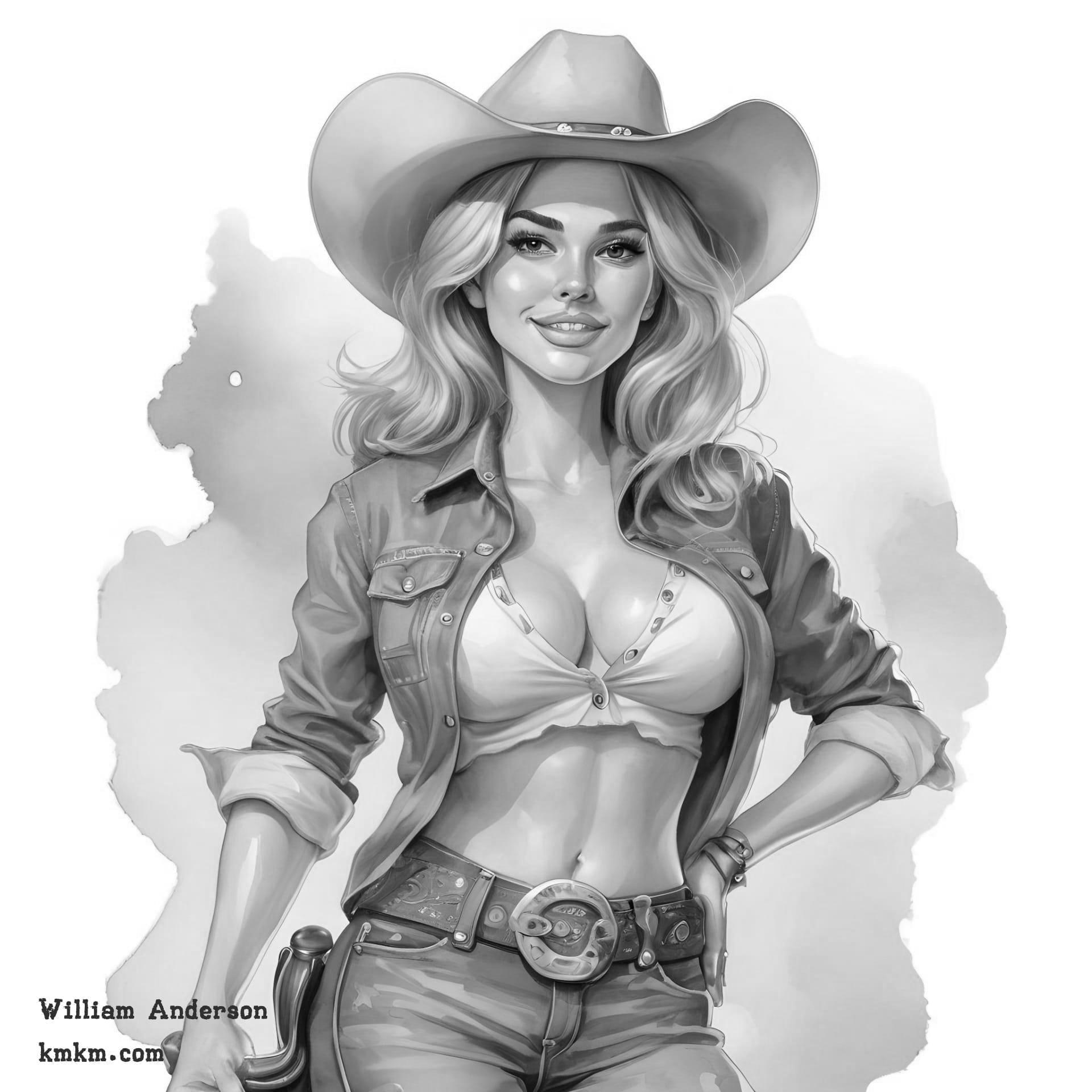 Black and white caricatures from photos 10