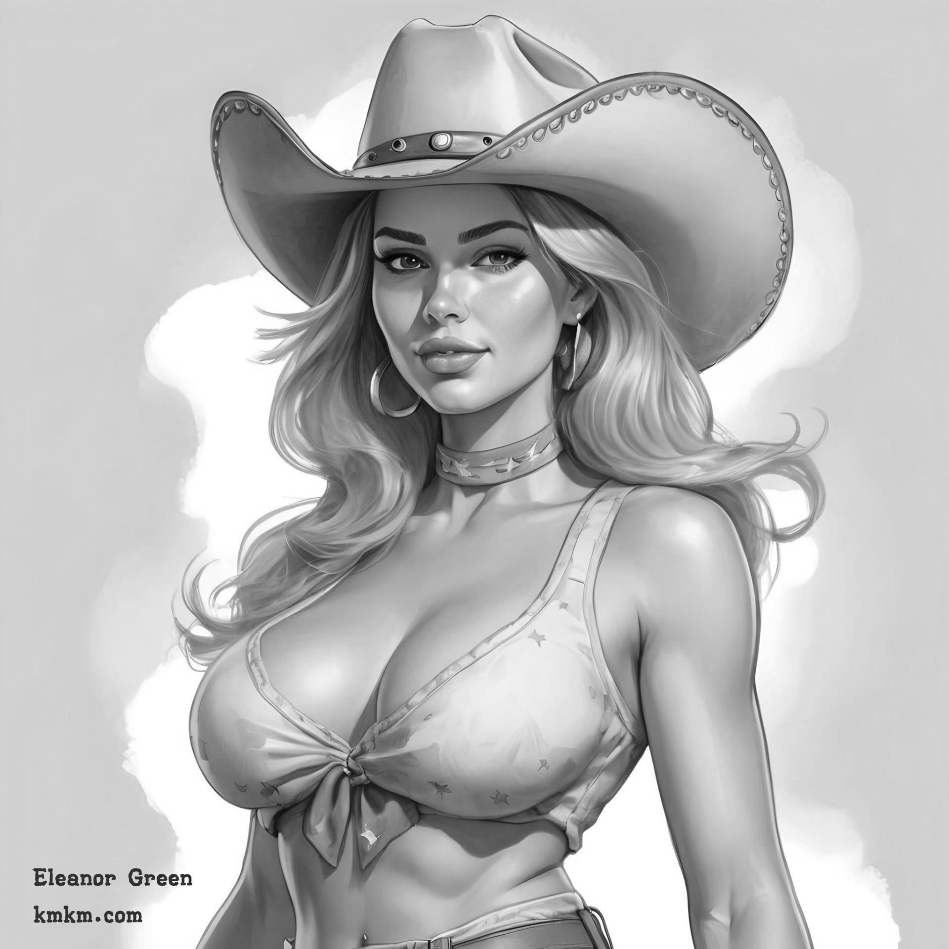 Black and white cartoon caricature 10