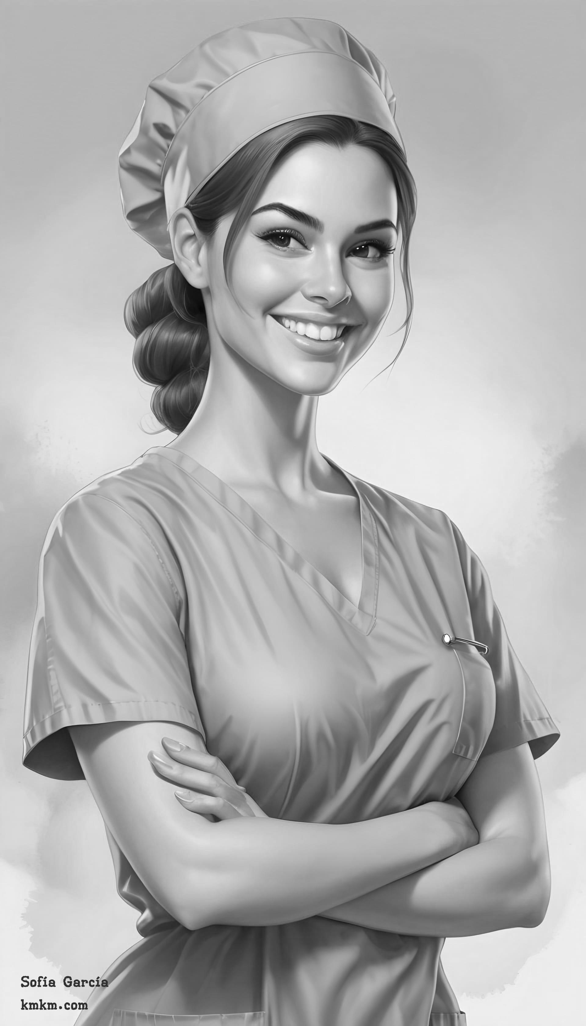 Black and white custom caricature 02