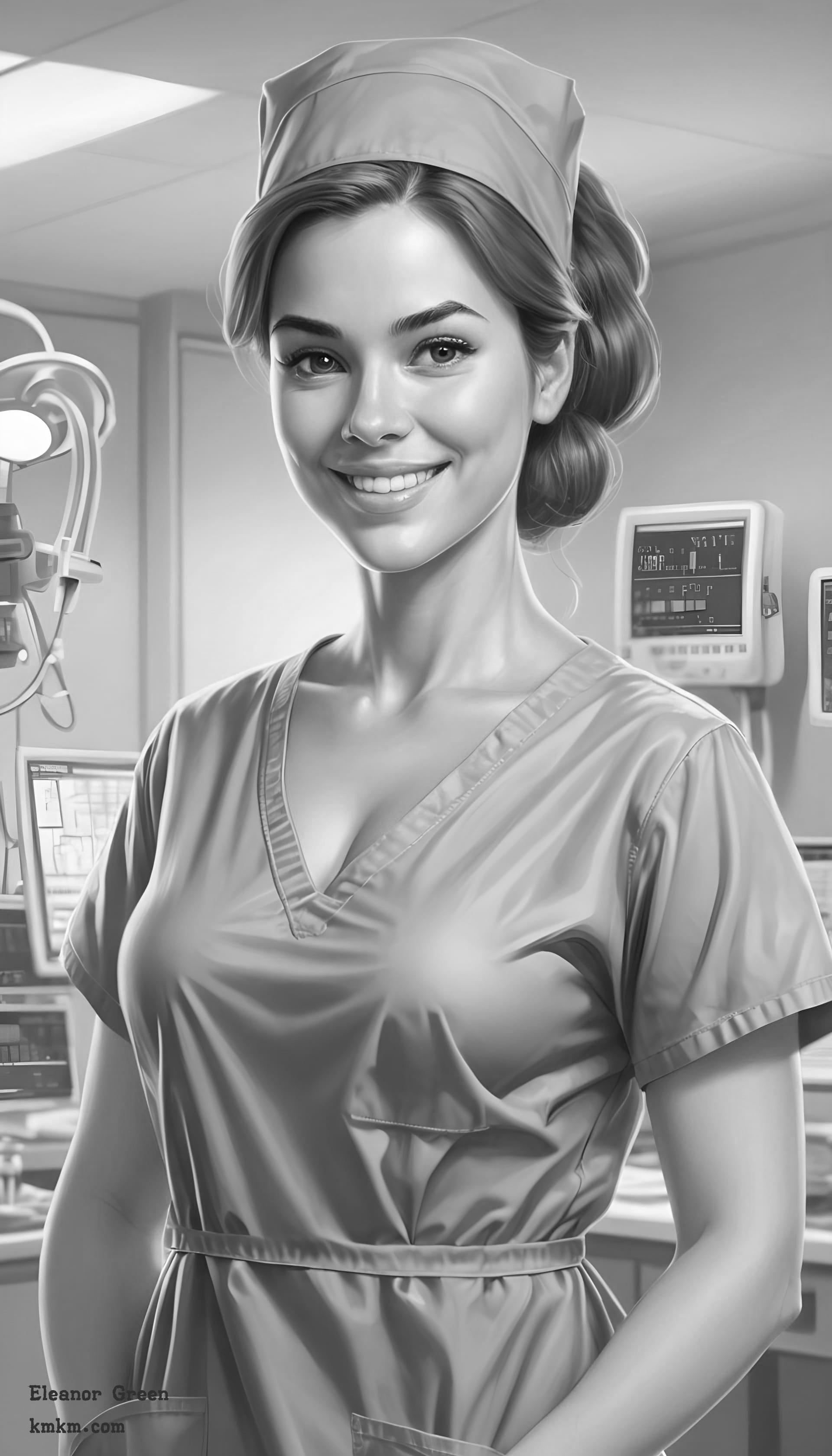 Black and white custom caricature 10