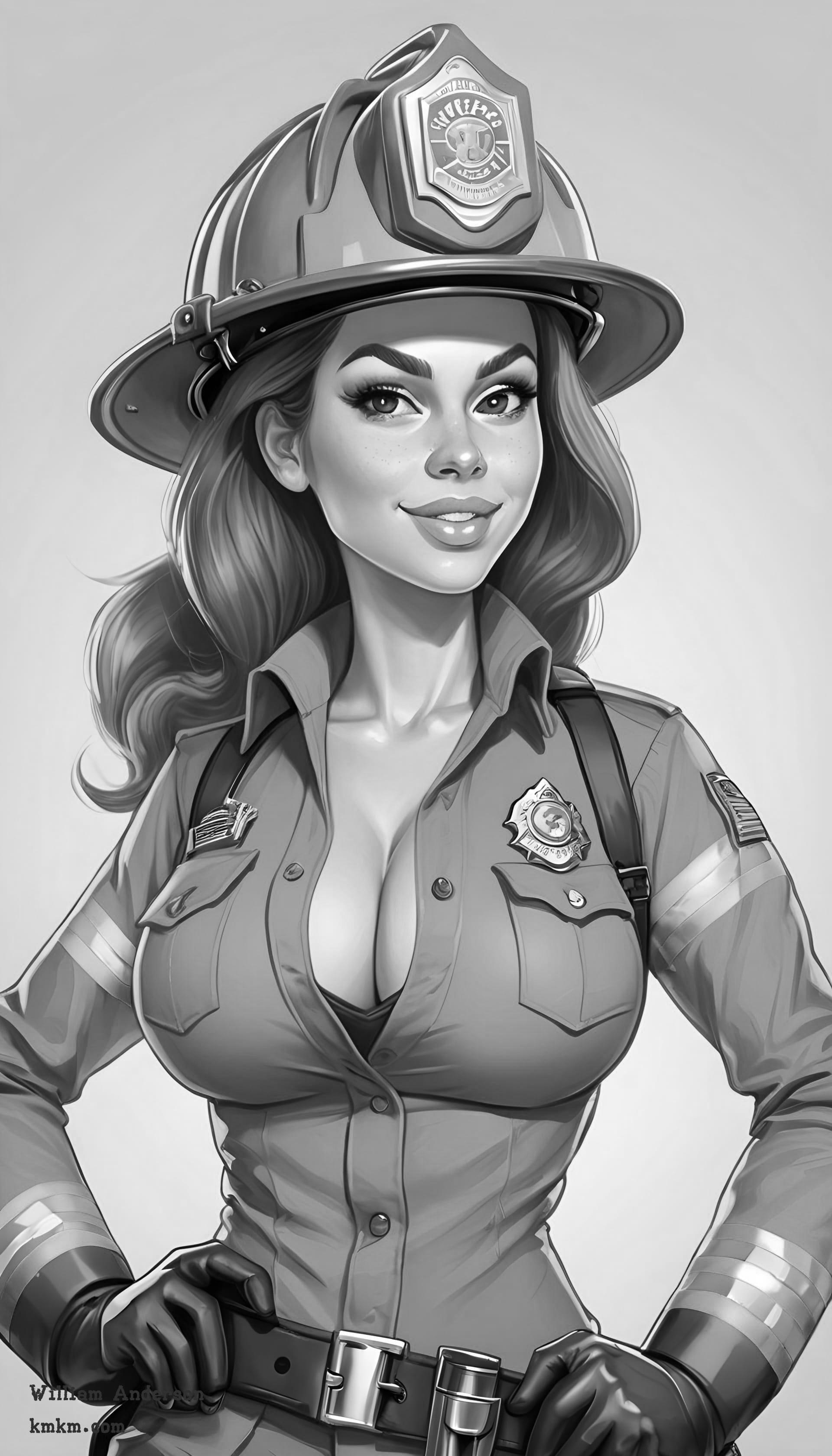 Black and white custom caricature 14