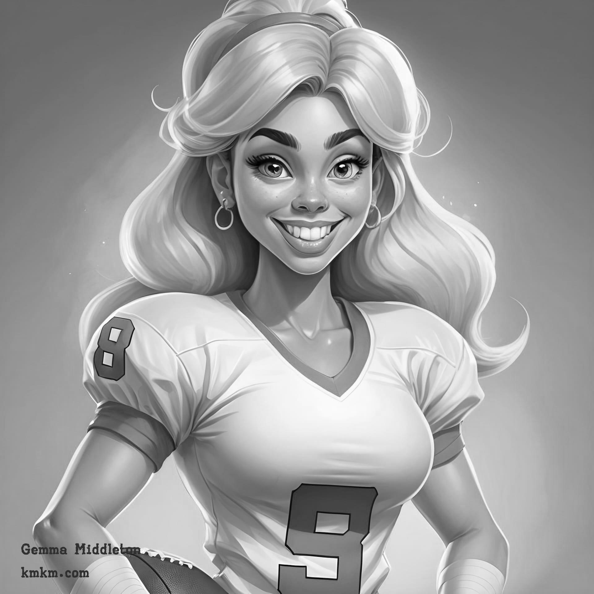 Black and white goofy faces caricatures 17