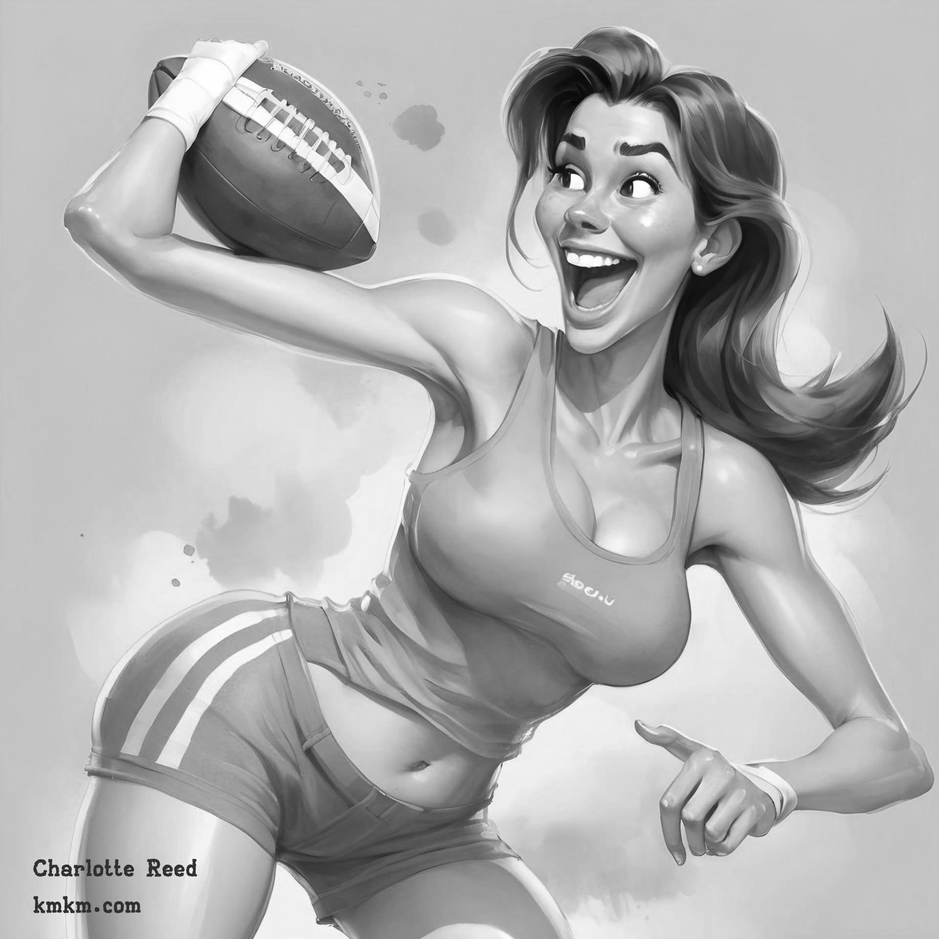 Black and white personalized caricature 04