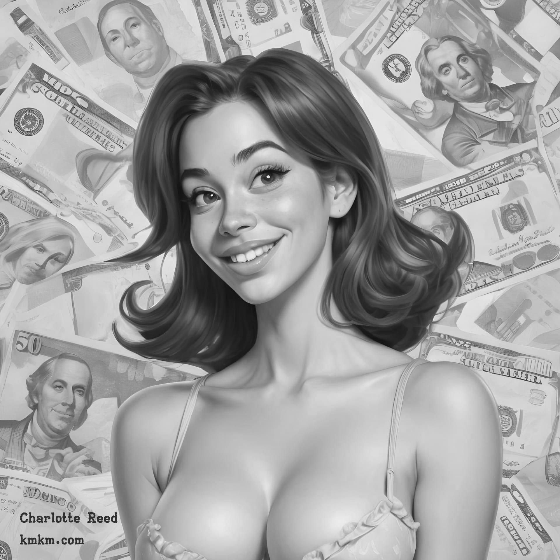 Black and white personalized caricature 12