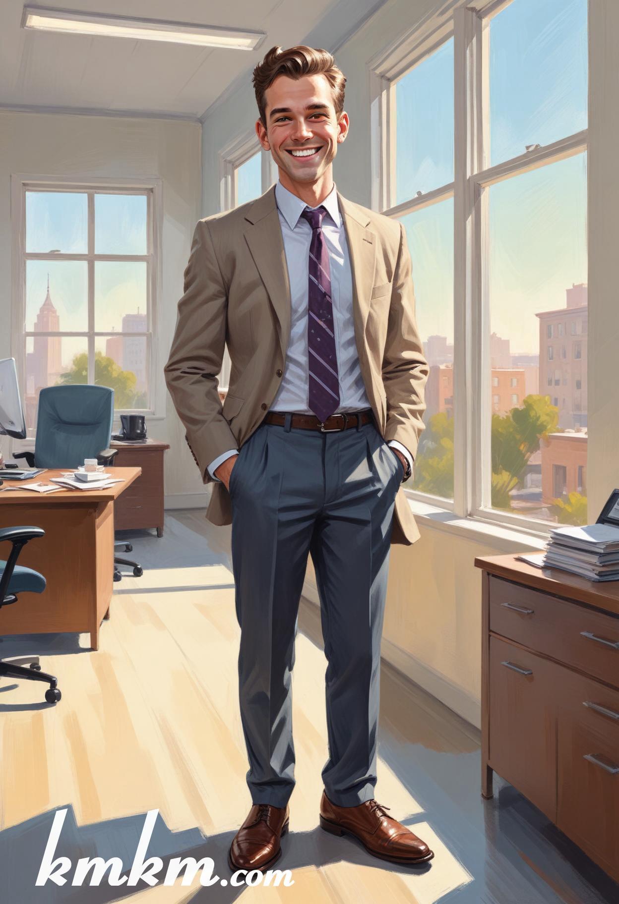 Business caricature cartoon drawing 01