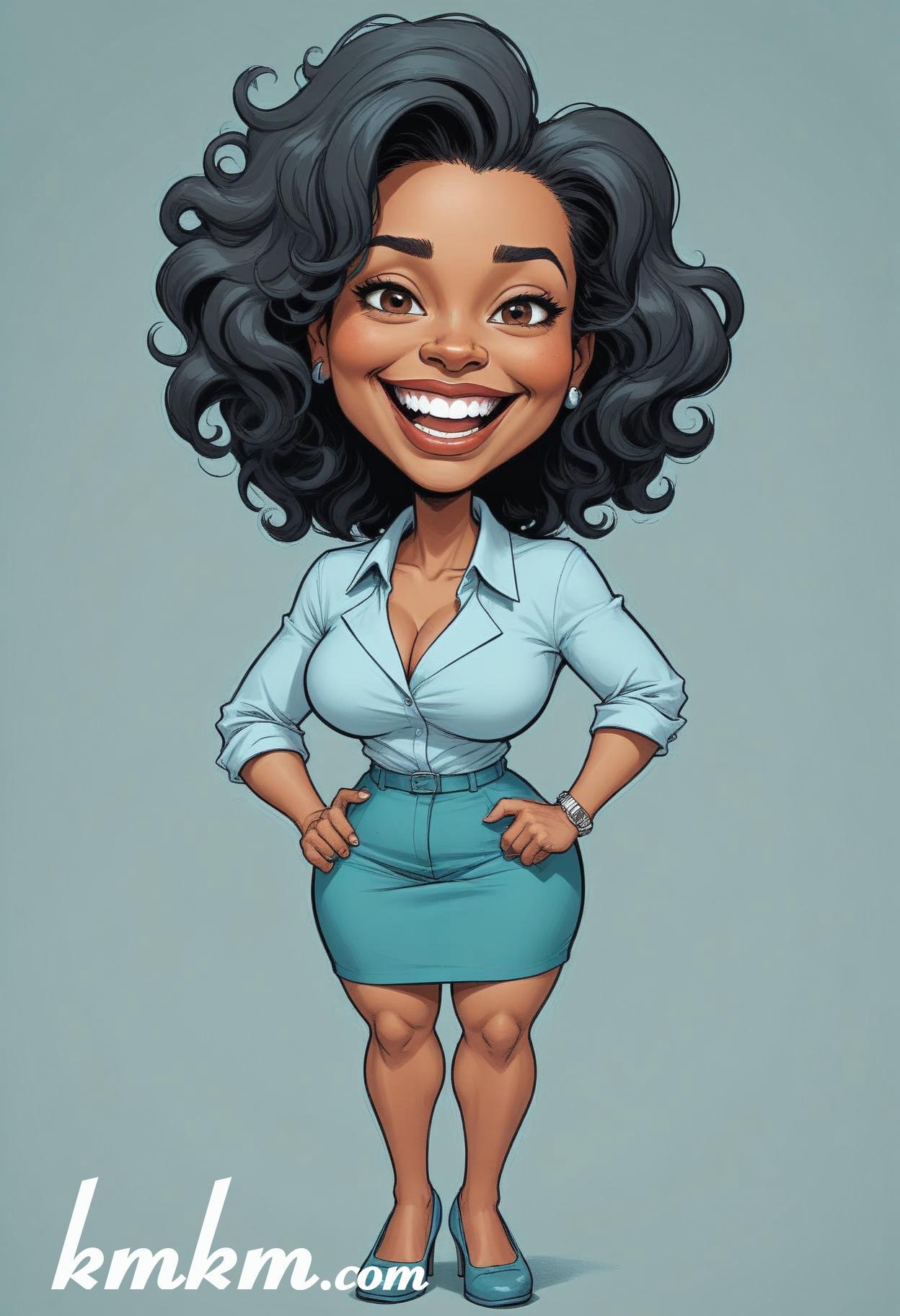 Business caricature cartoon drawing 02