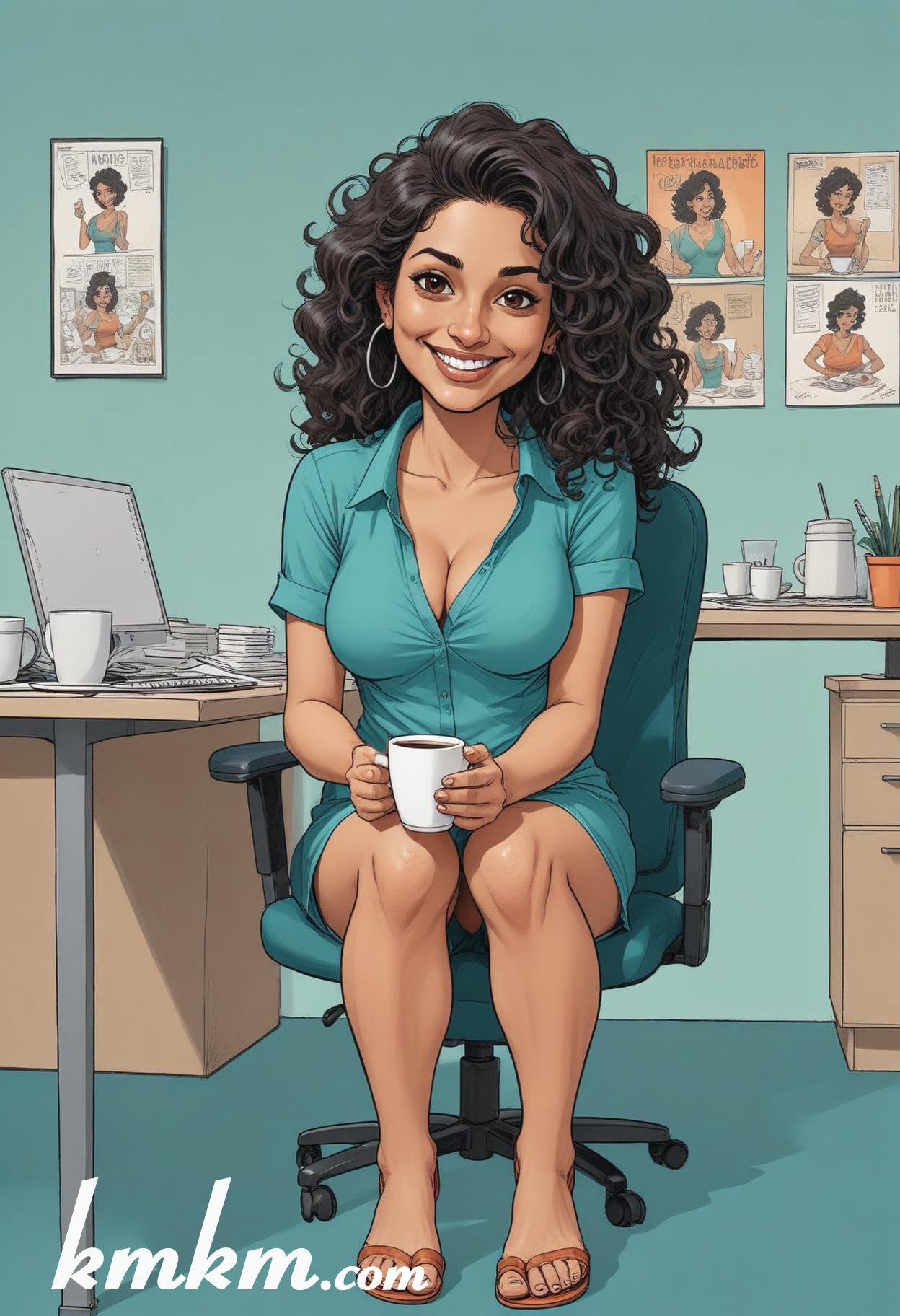 Business caricature cartoon drawing 03