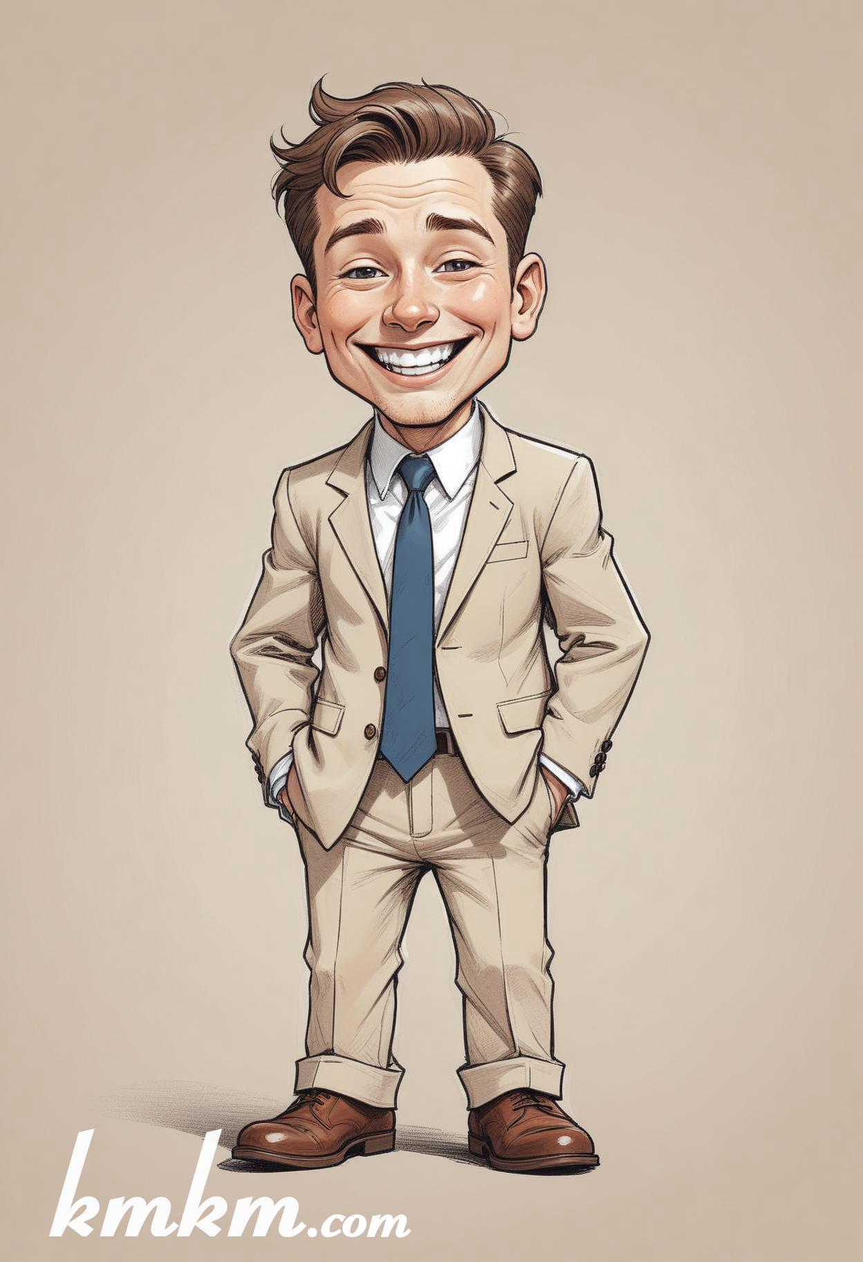 Business caricature cartoon drawing 12