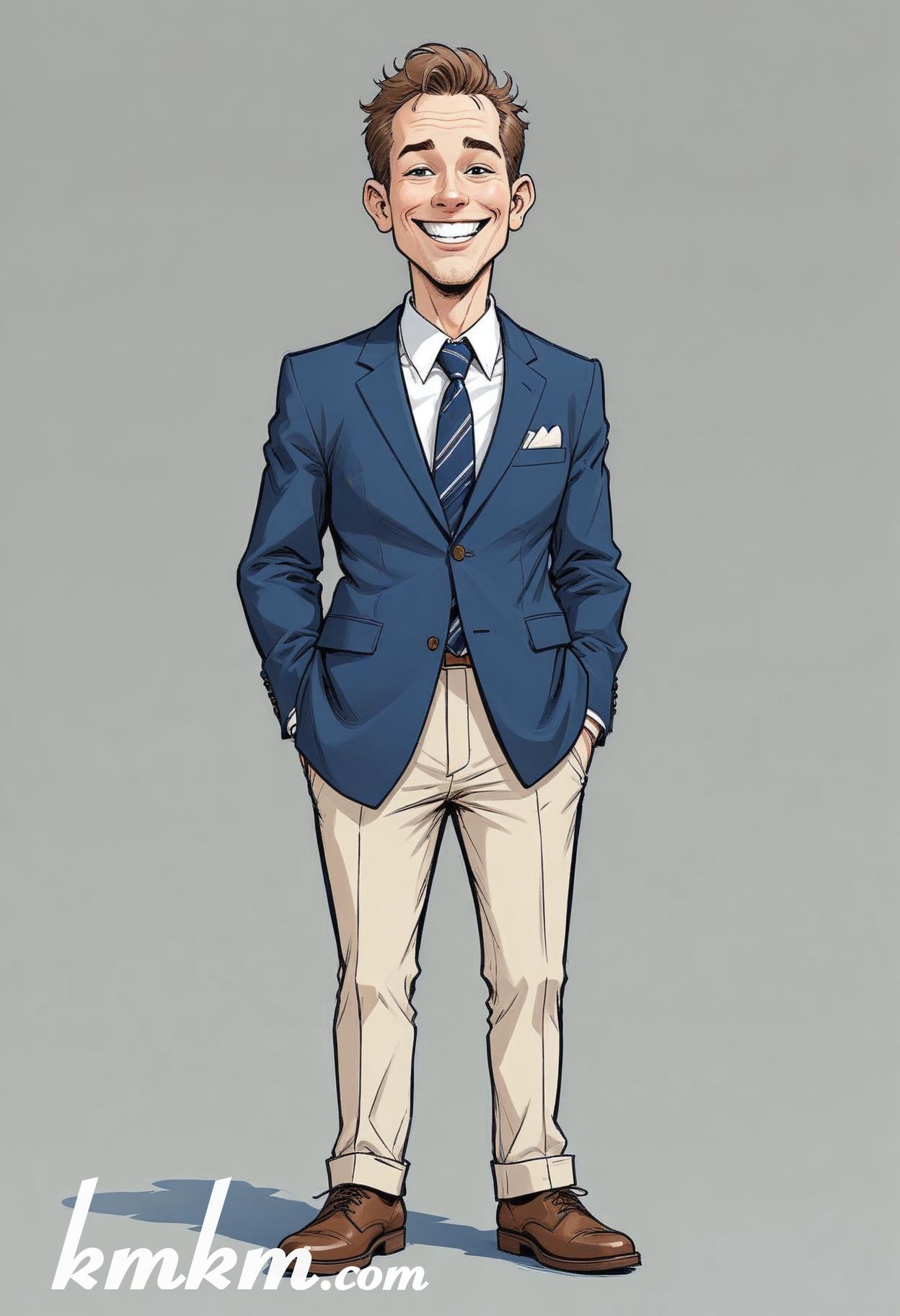 Business caricature cartoon drawing 13