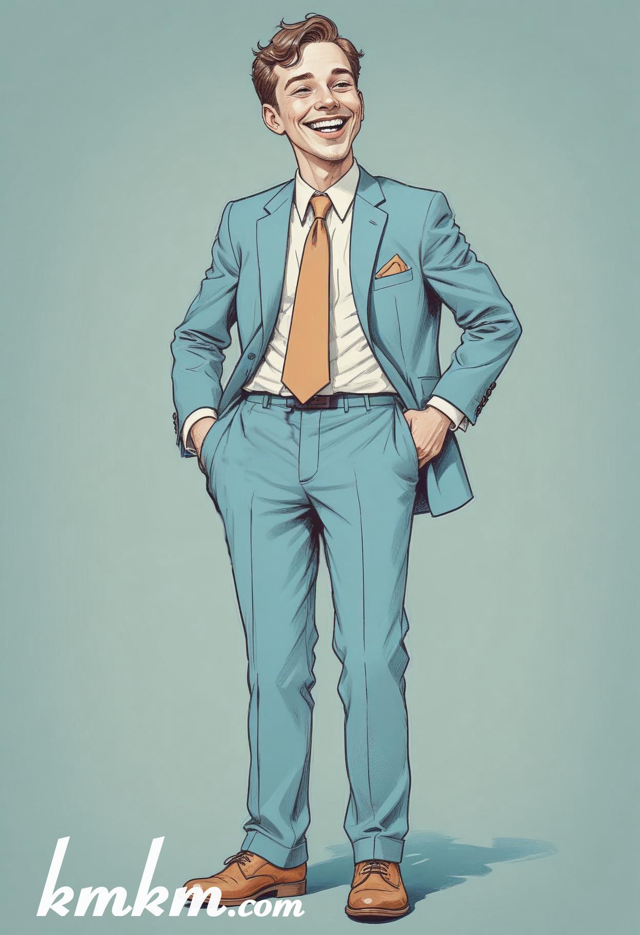 Business people cartoon caricature drawing 01