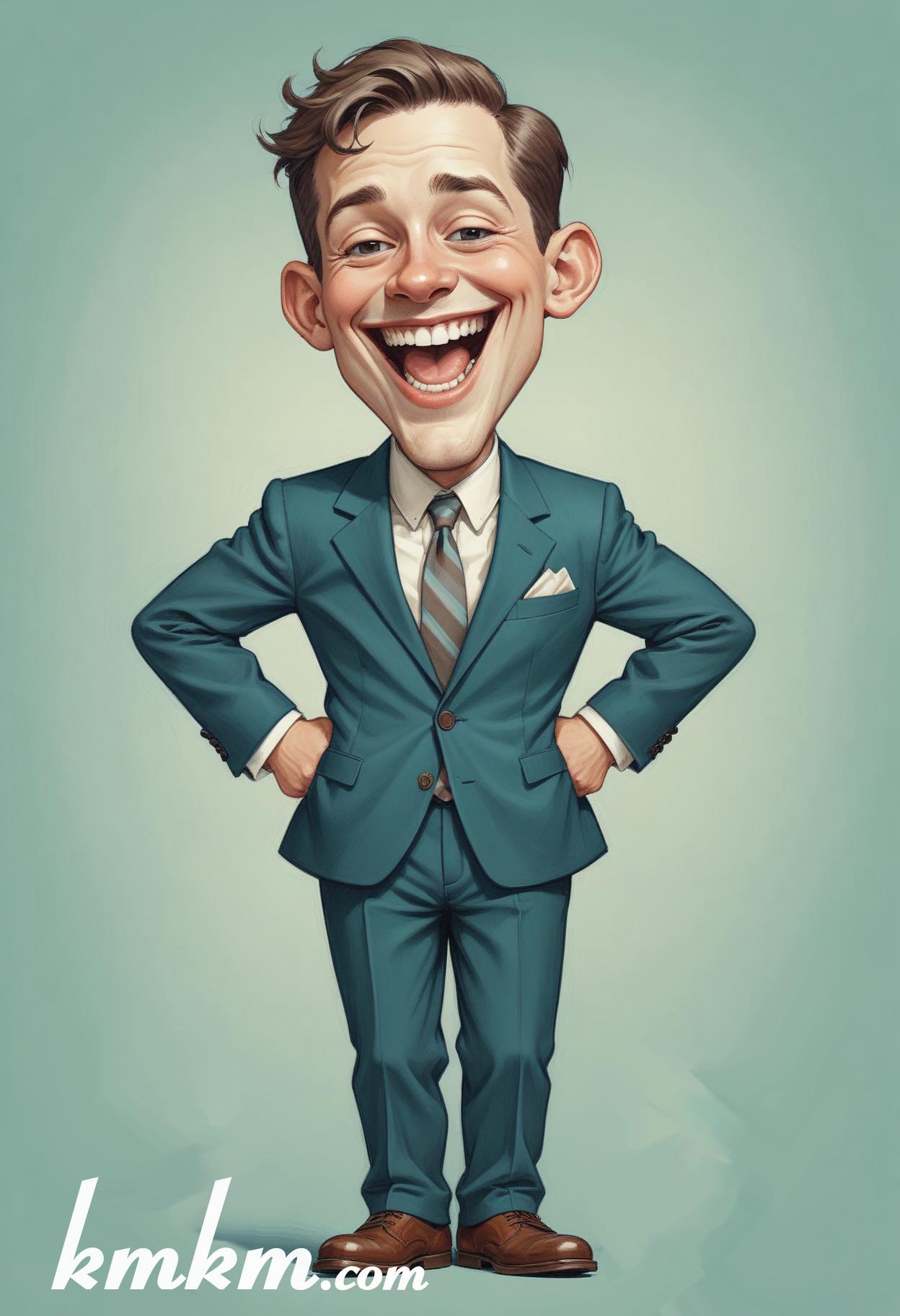 Business people cartoon caricature drawing 03