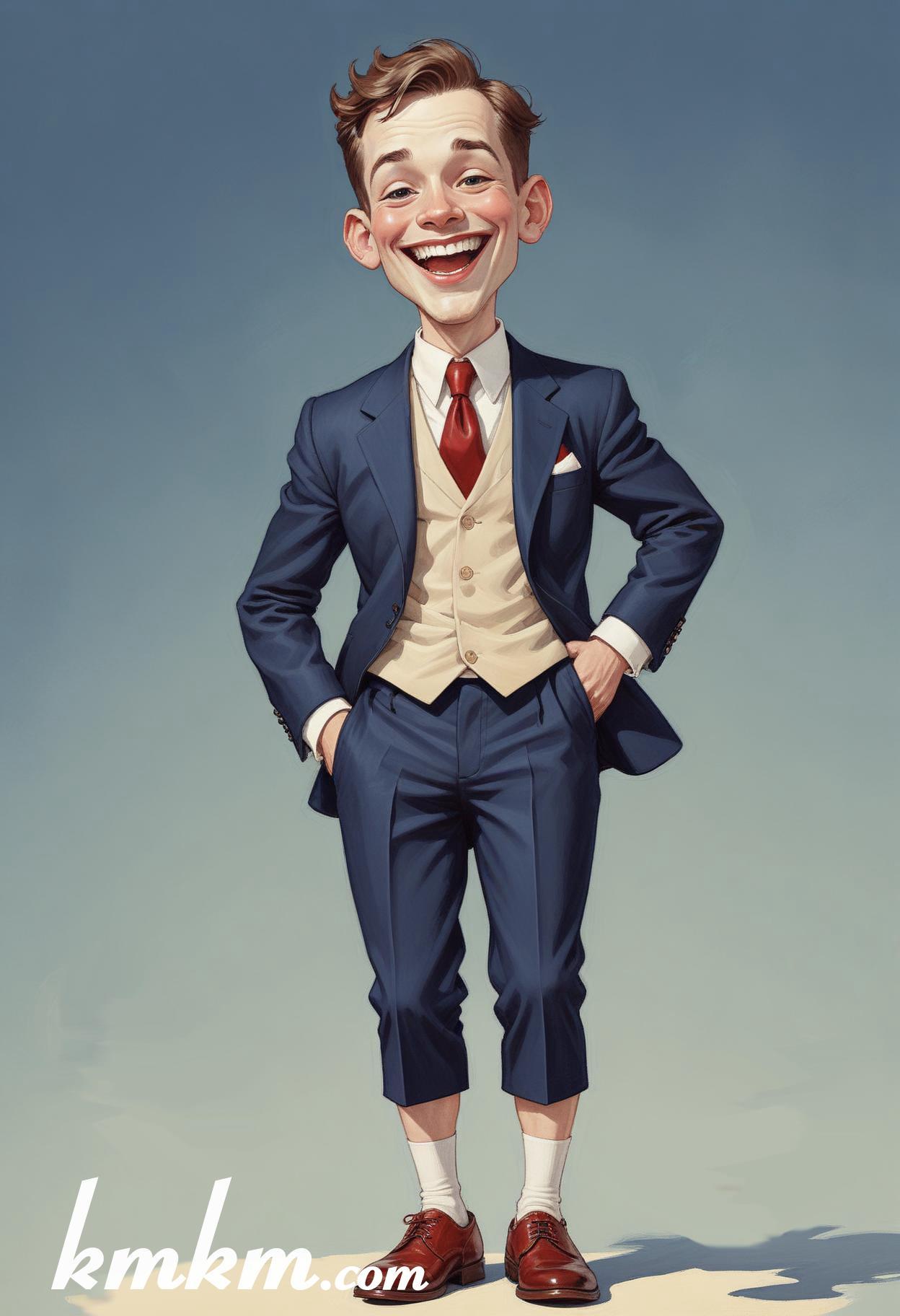 Business people cartoon caricature drawing 05