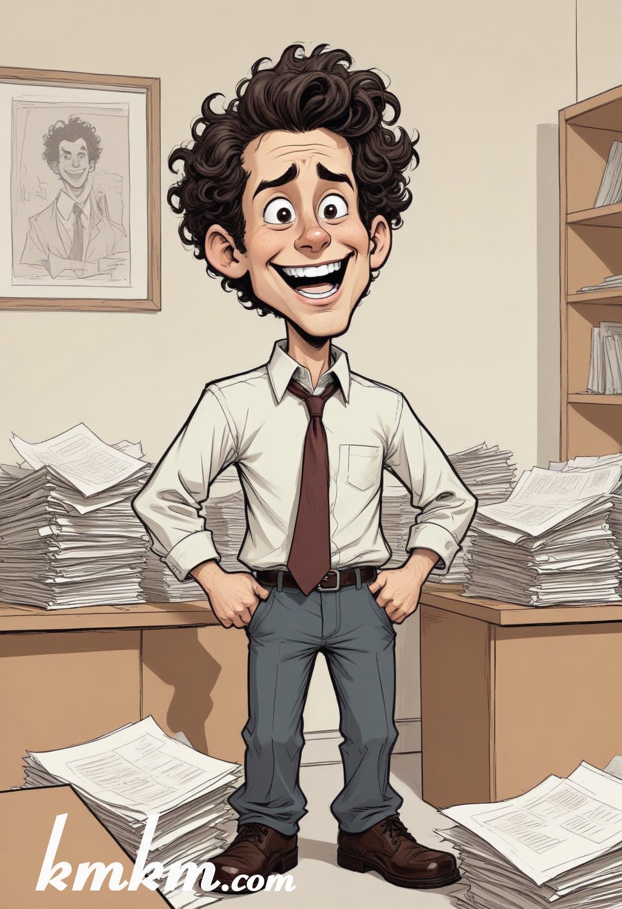 Business people cartoon caricature drawing 10