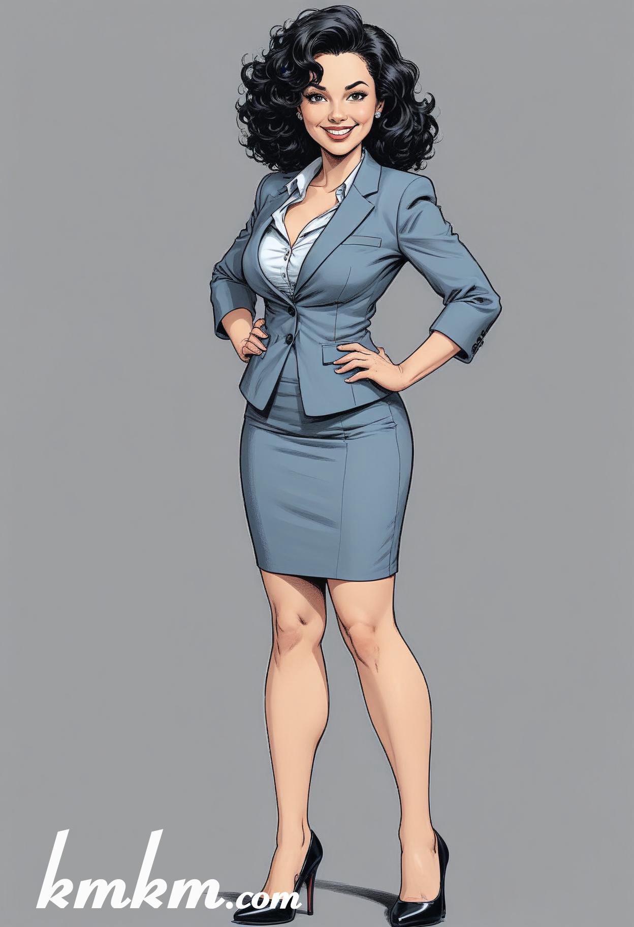 Business people cartoon caricature drawing 17