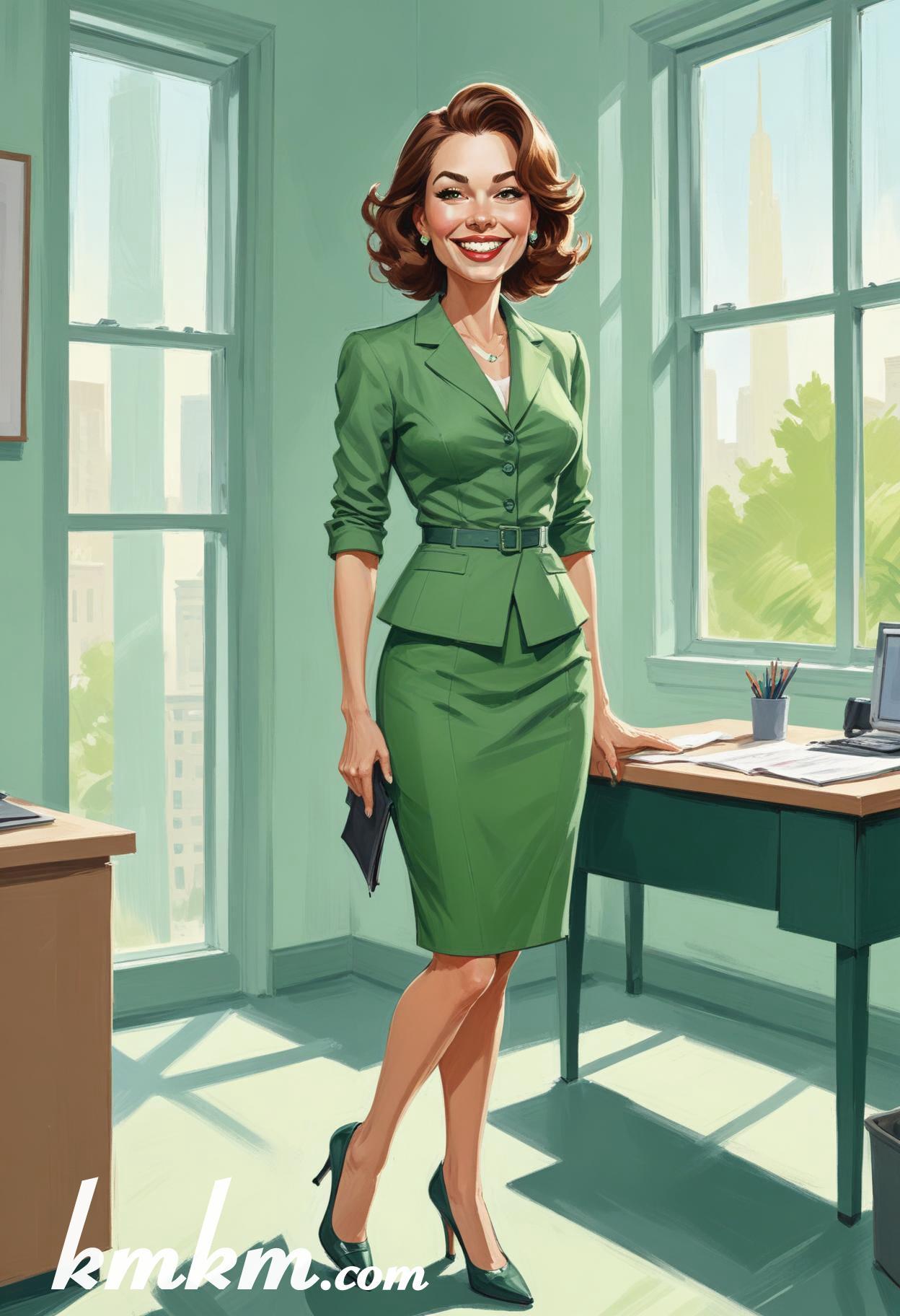 Business people cartoon caricature drawing 20