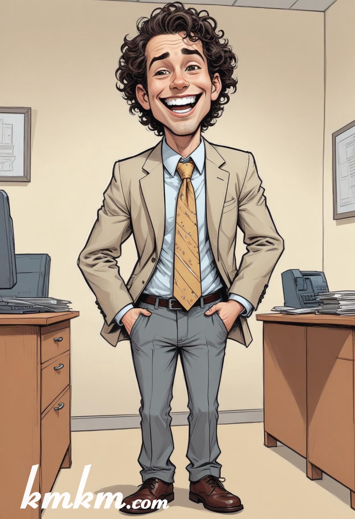 Businessman caricature cartoon drawing 11