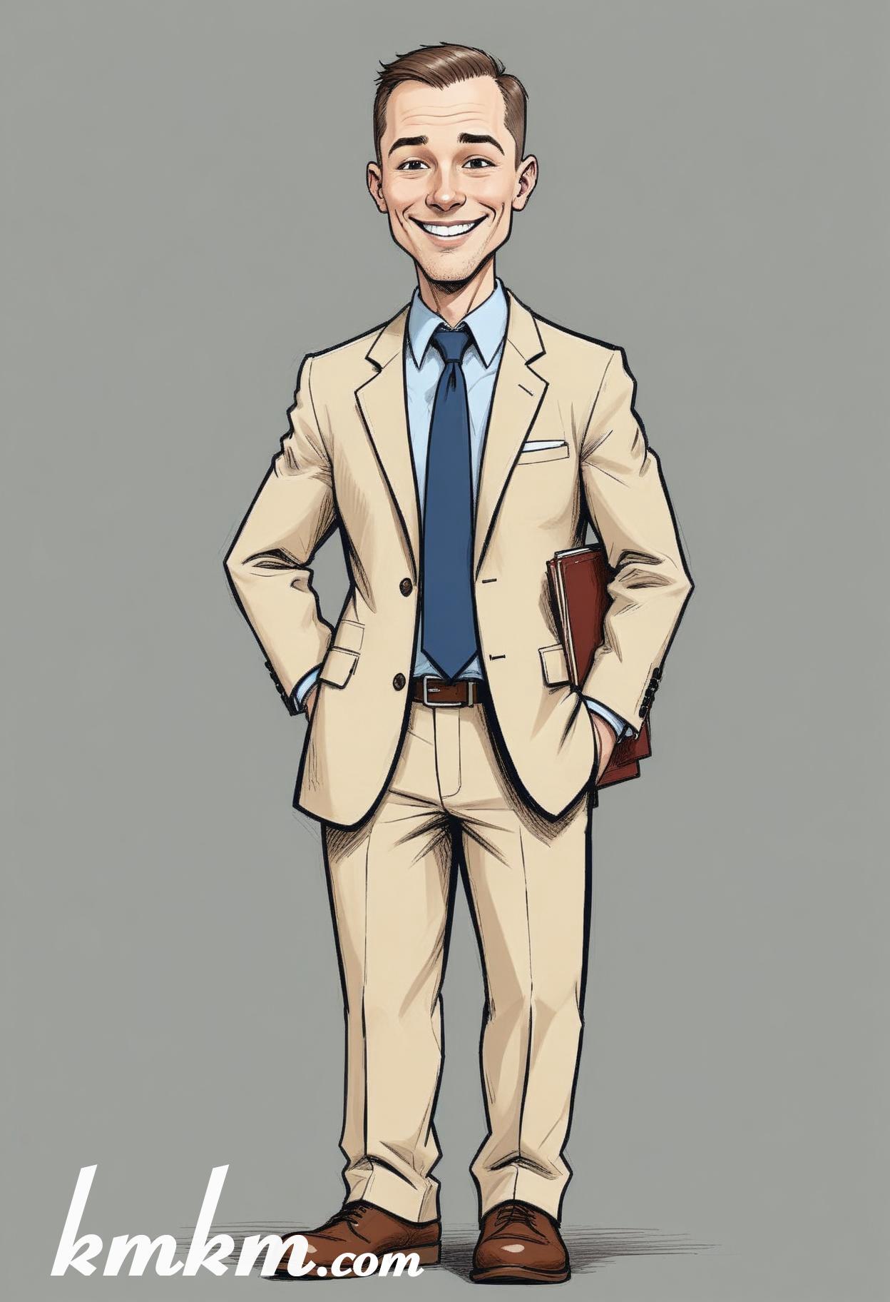 Businessman caricature cartoon drawing 18