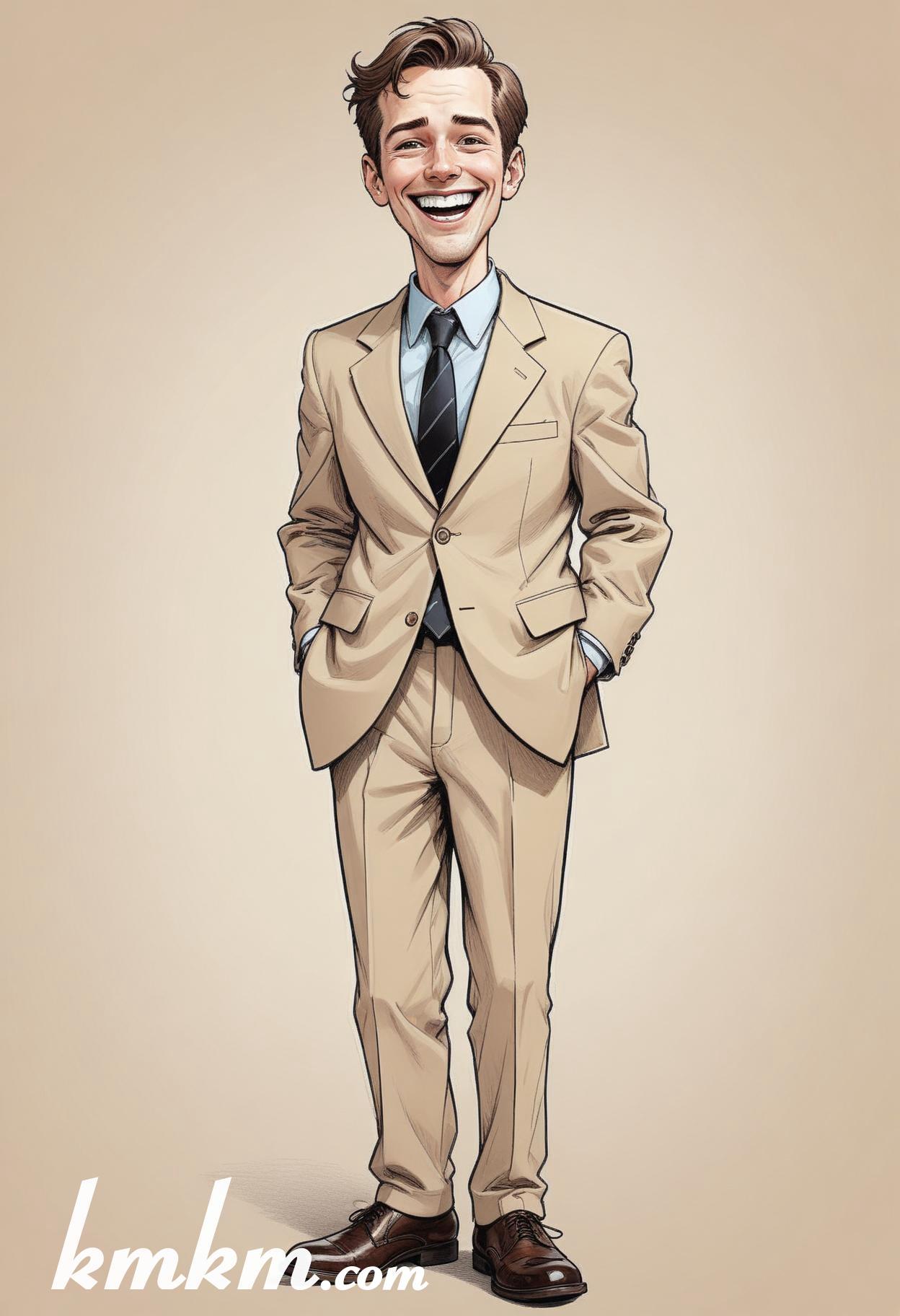 Businessman caricature cartoon drawing 19