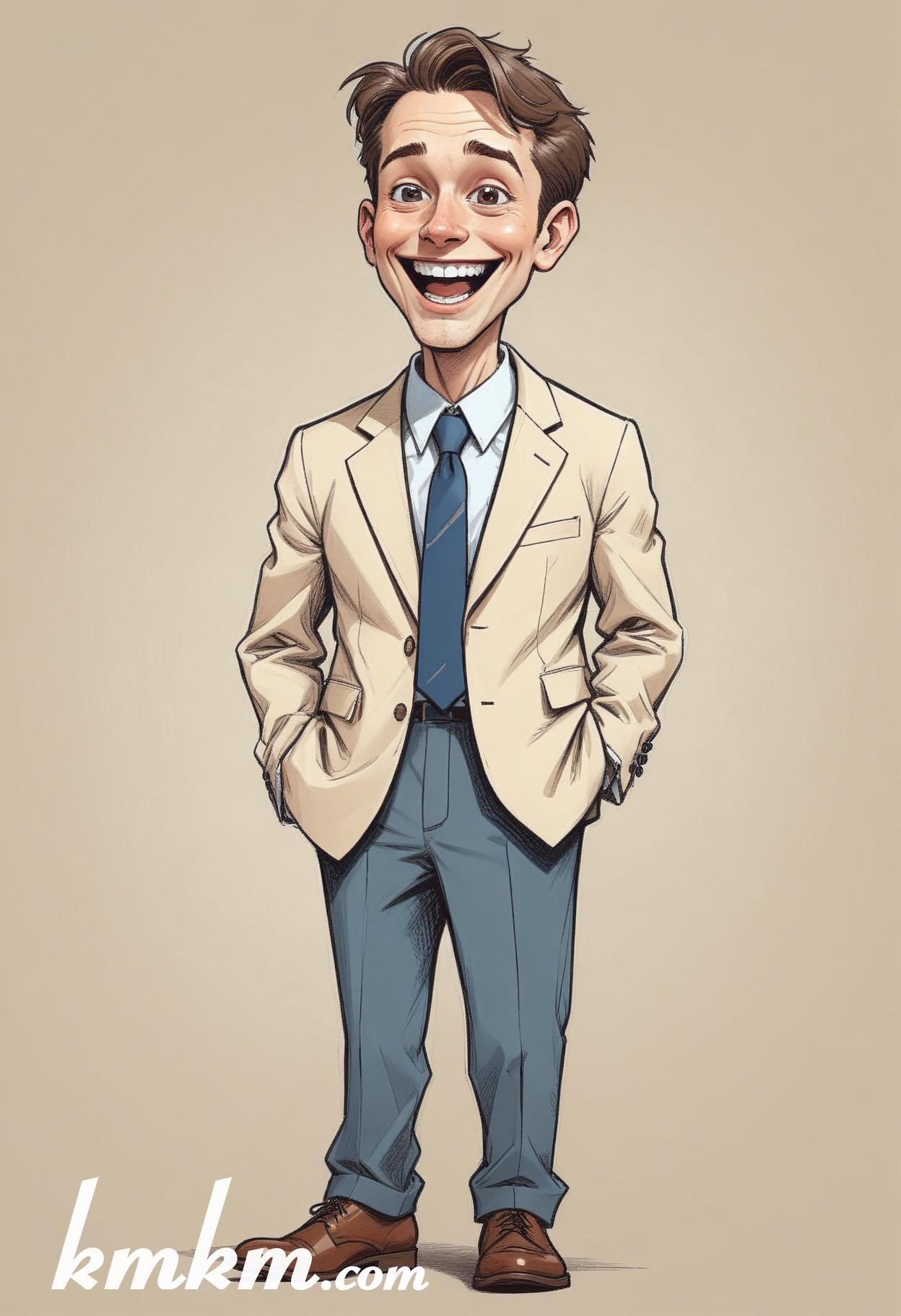 Businessman caricature cartoon drawing 20