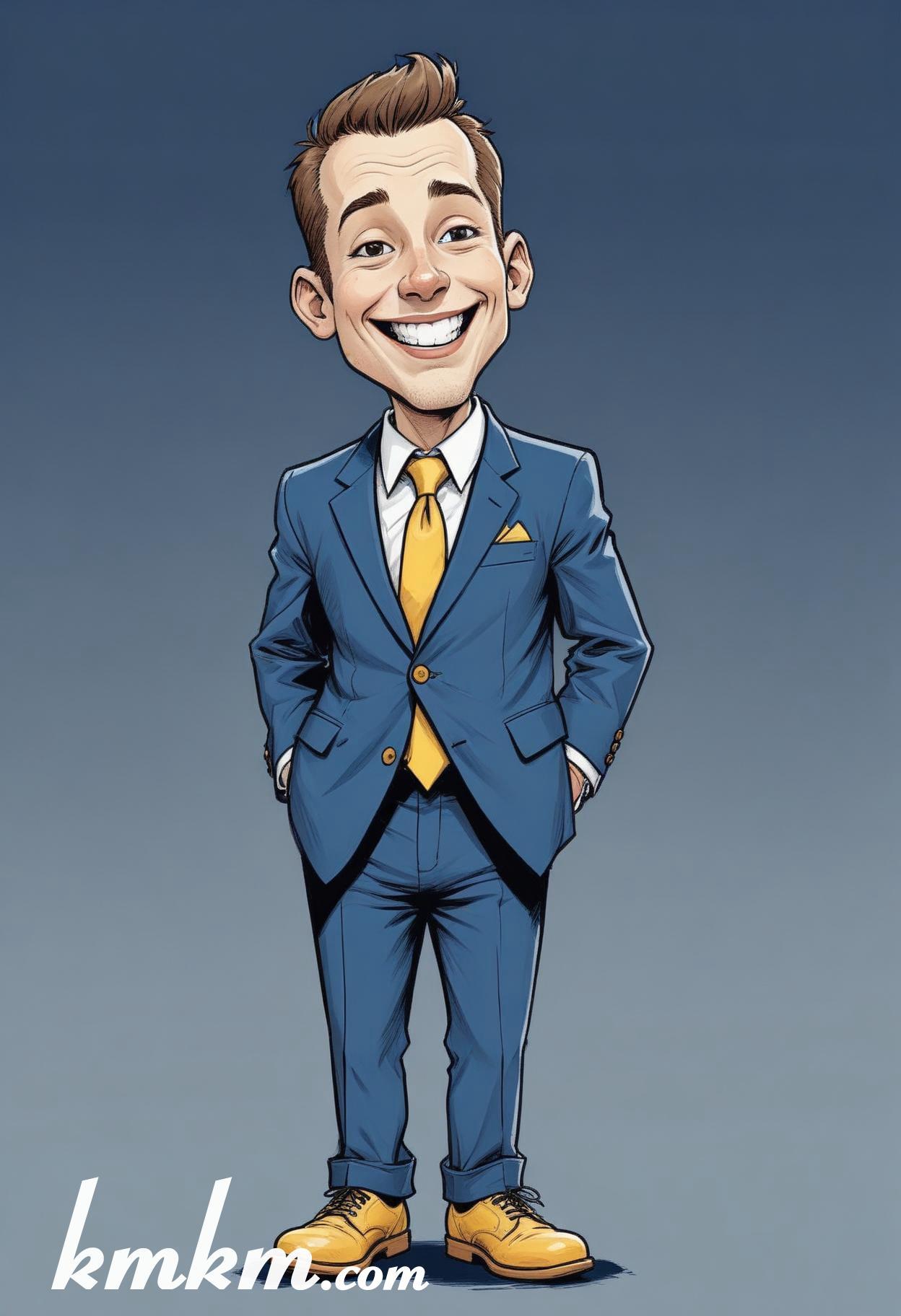 Businessman cartoon character set drawing 01